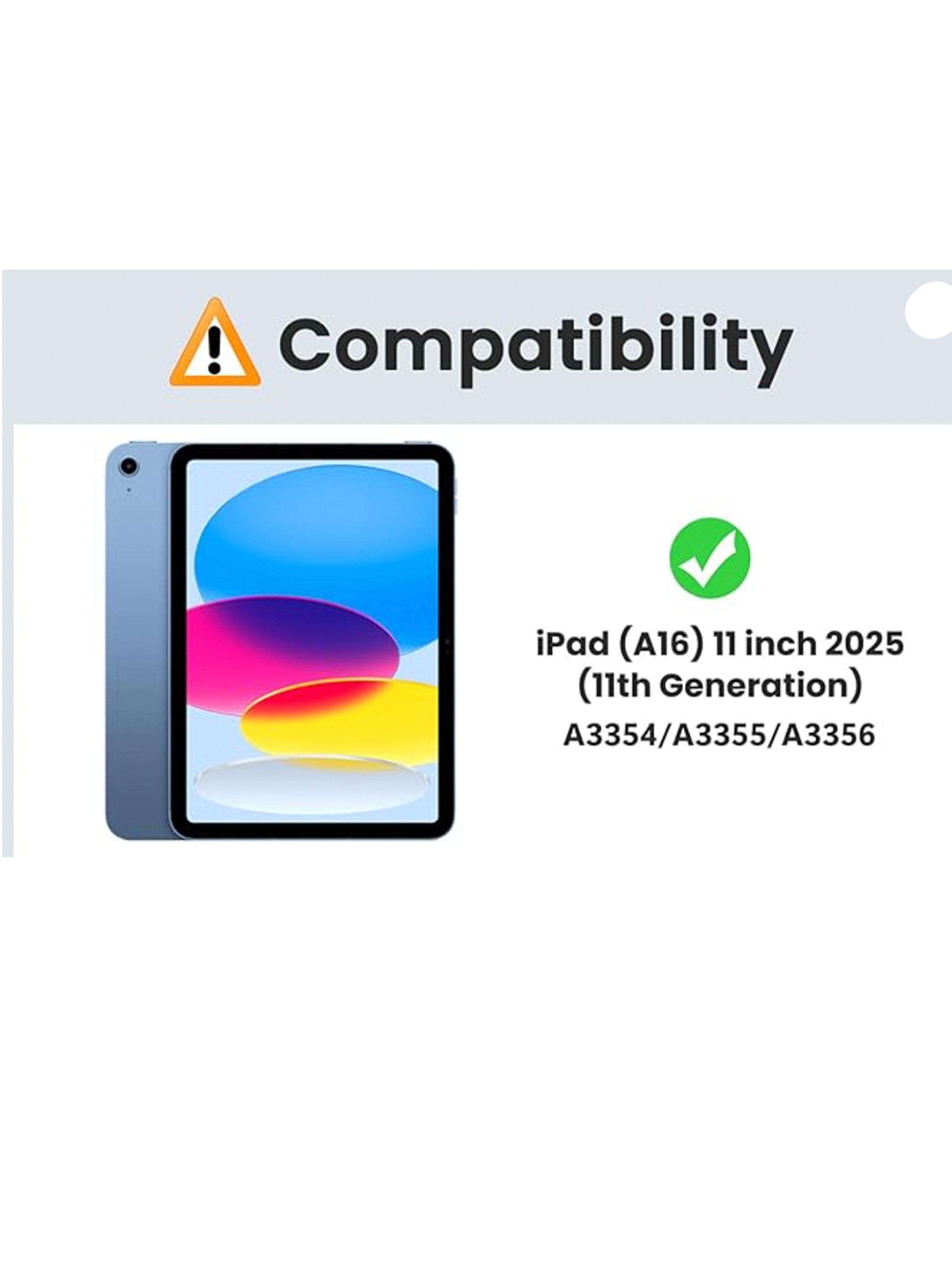 Funda Carcasa Reforzada Transparente Para iPad 11th A16 2025-2