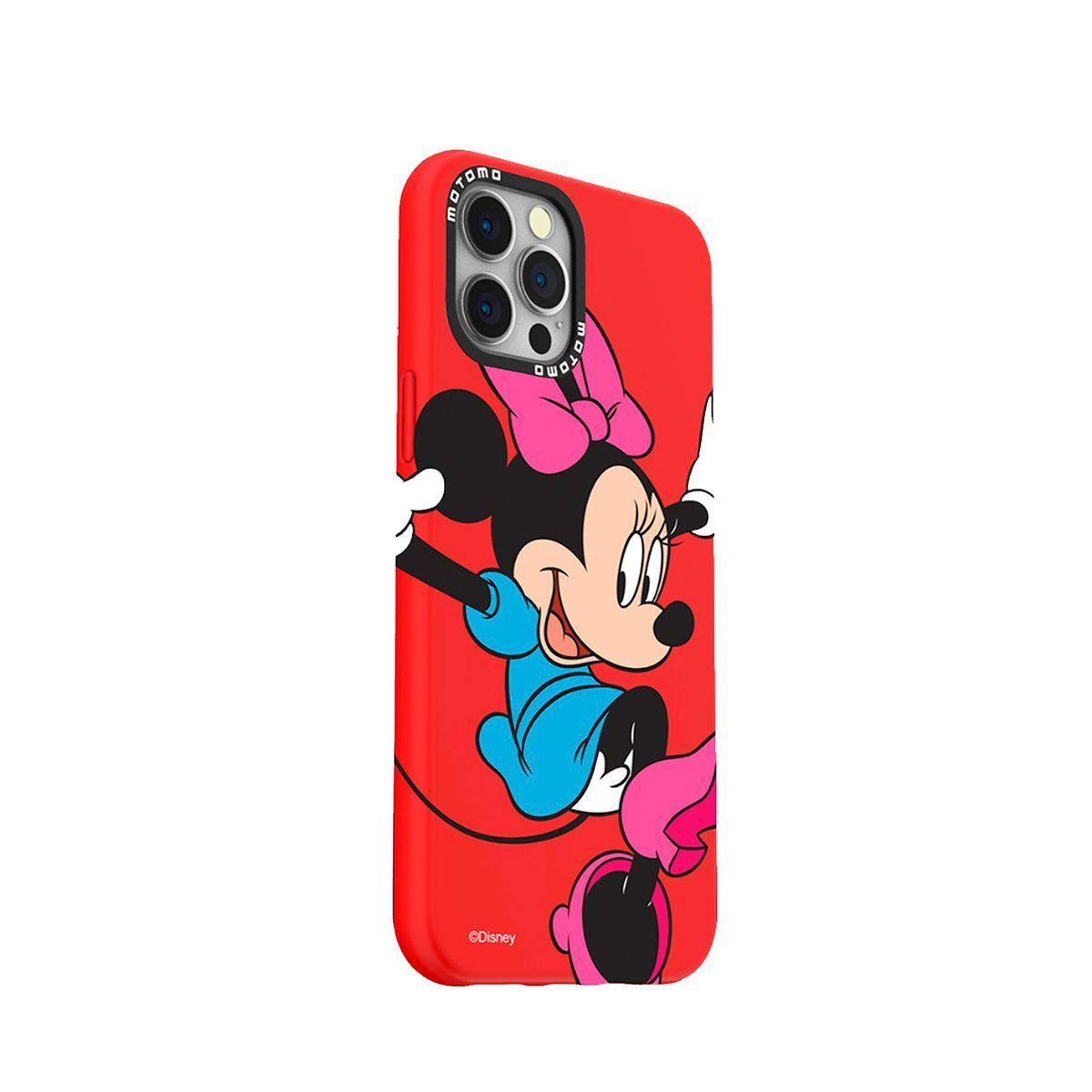 Carcasa Para iPhone 12 12 Pro Disney Minnie Rojo Go-0