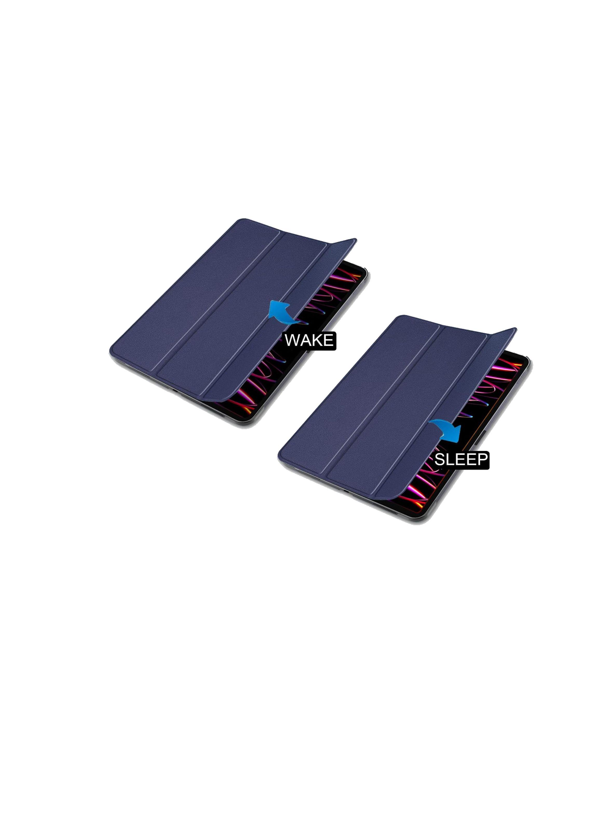 Carcasa Funda Smart Cover Para iPad Air 13 M2 2024 Azul-4