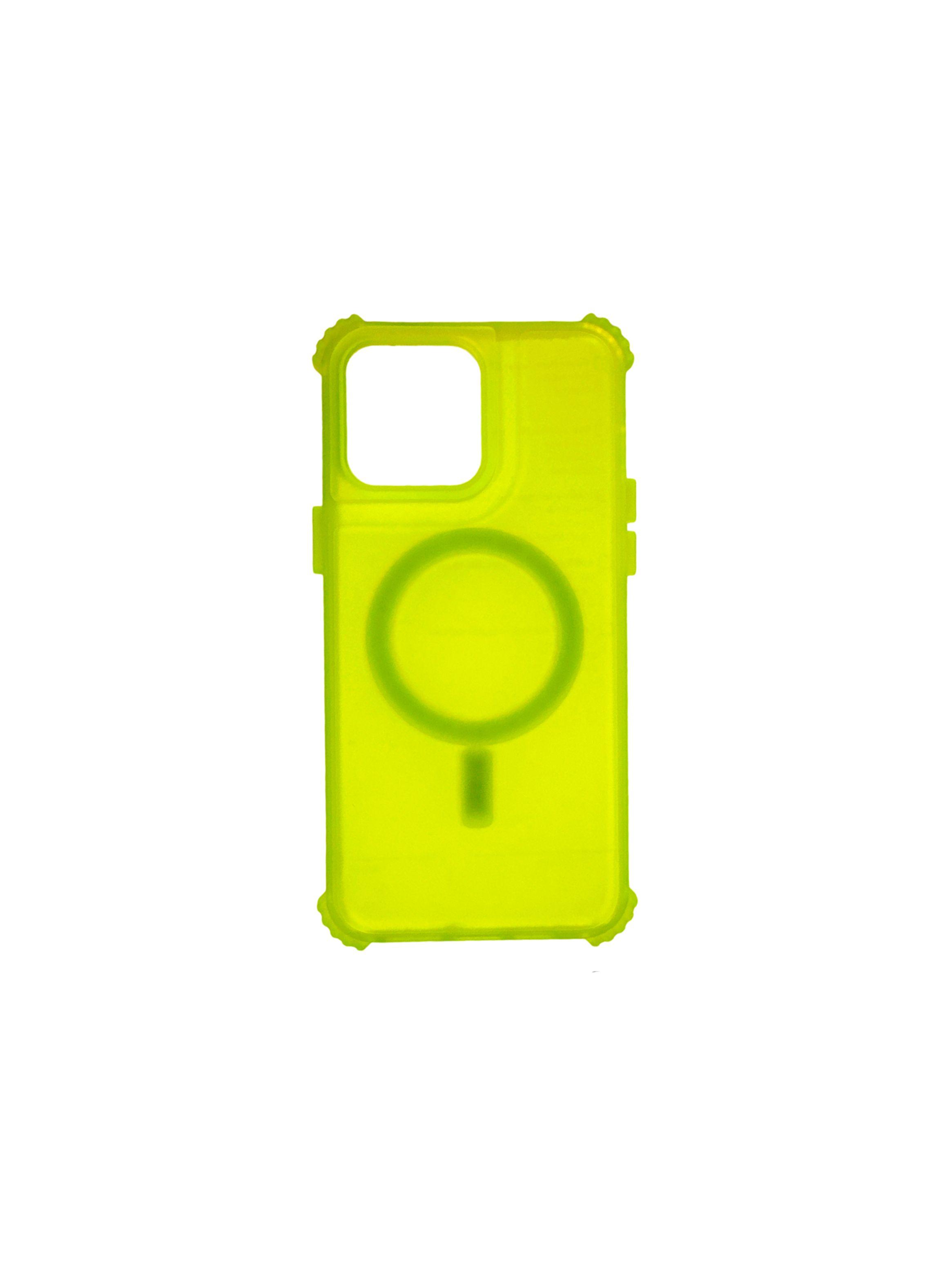 Carcasa Antigolpes 360 Para iPhone 14 13 Verde Fluor-2