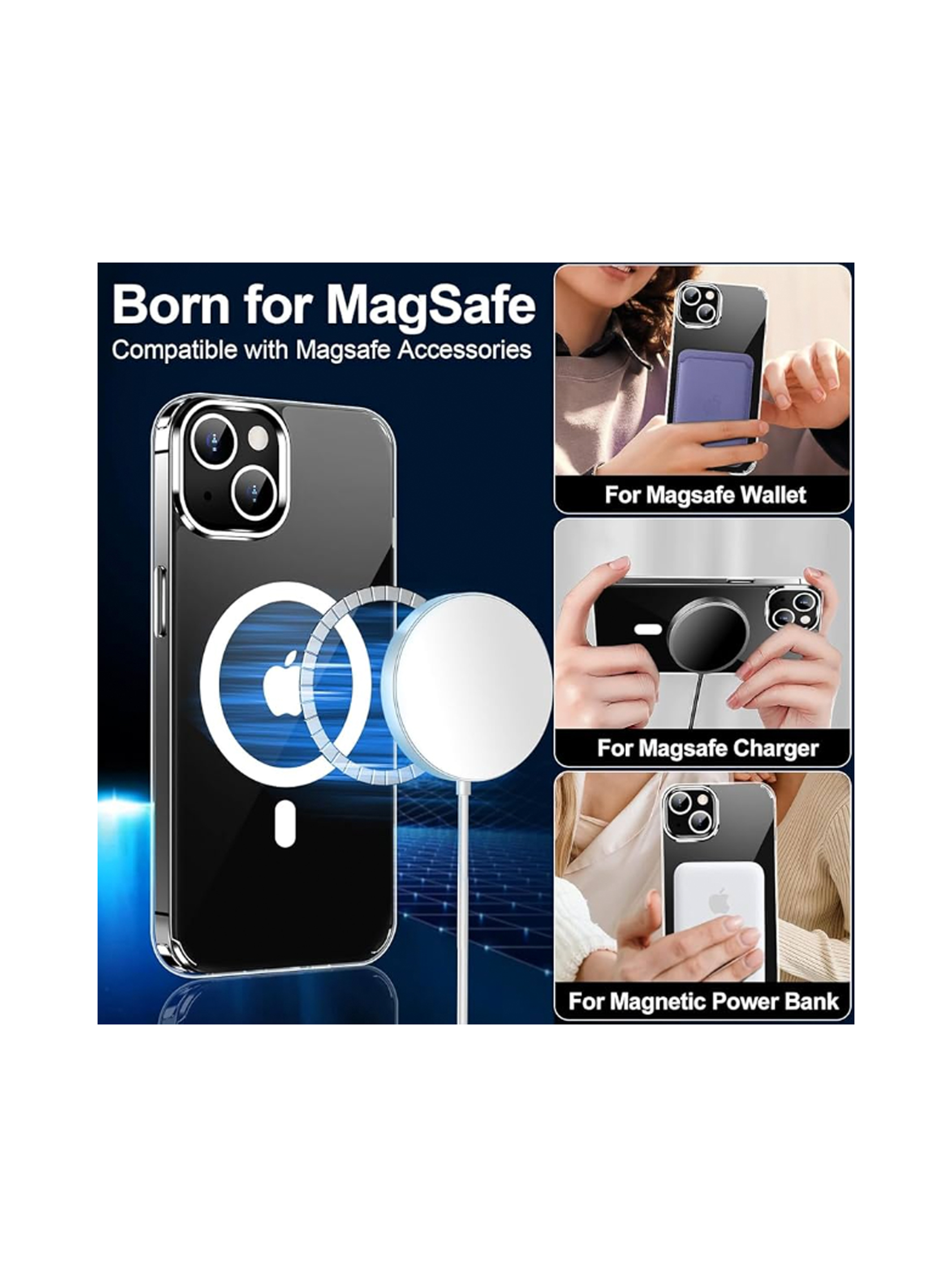 Carcasa Transparente Magnetica Para iPhone 17 Magsafe-3