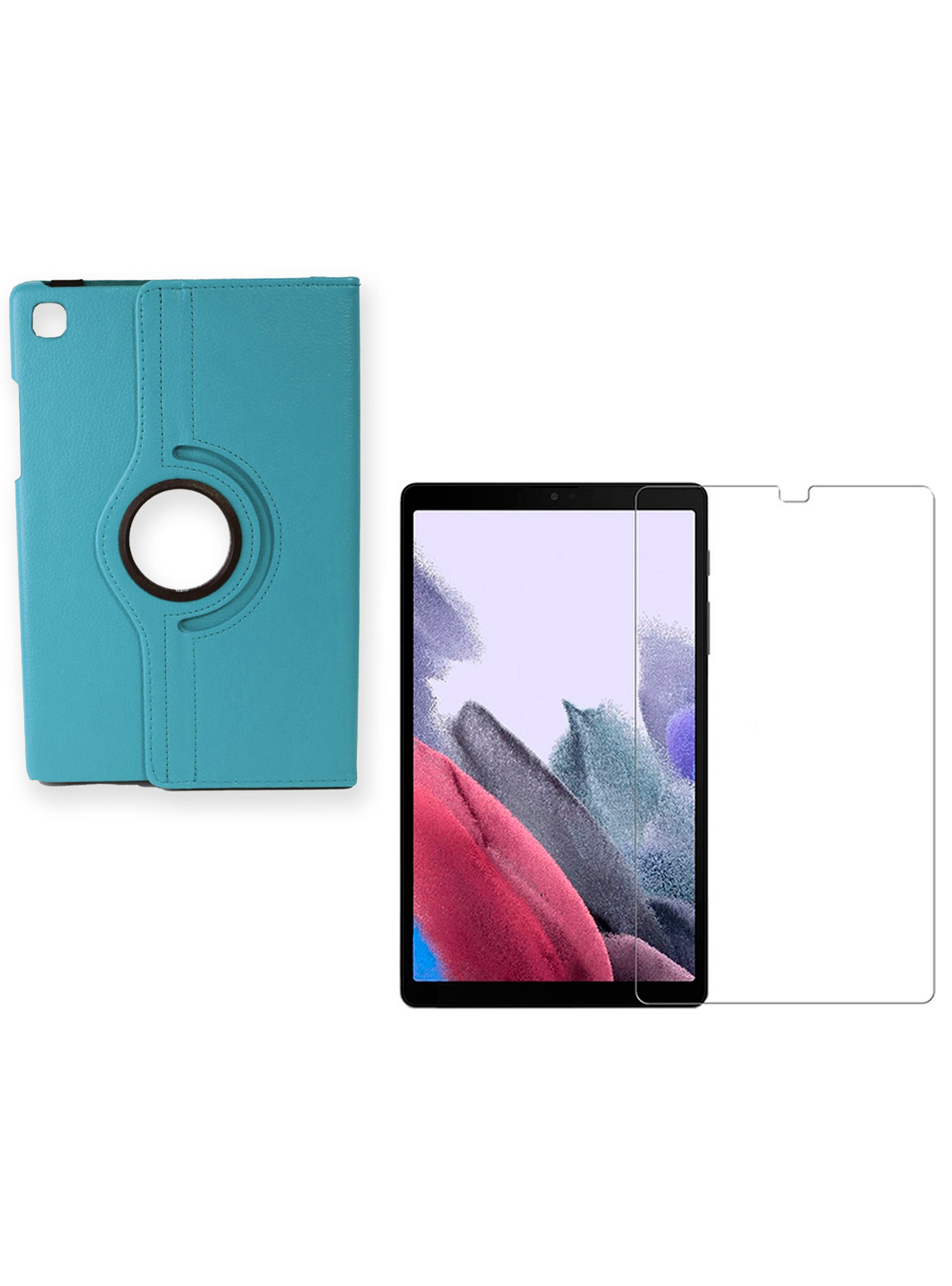 Funda + Lamina Para Tablet Samsung Tab A8 T290 Celeste-0