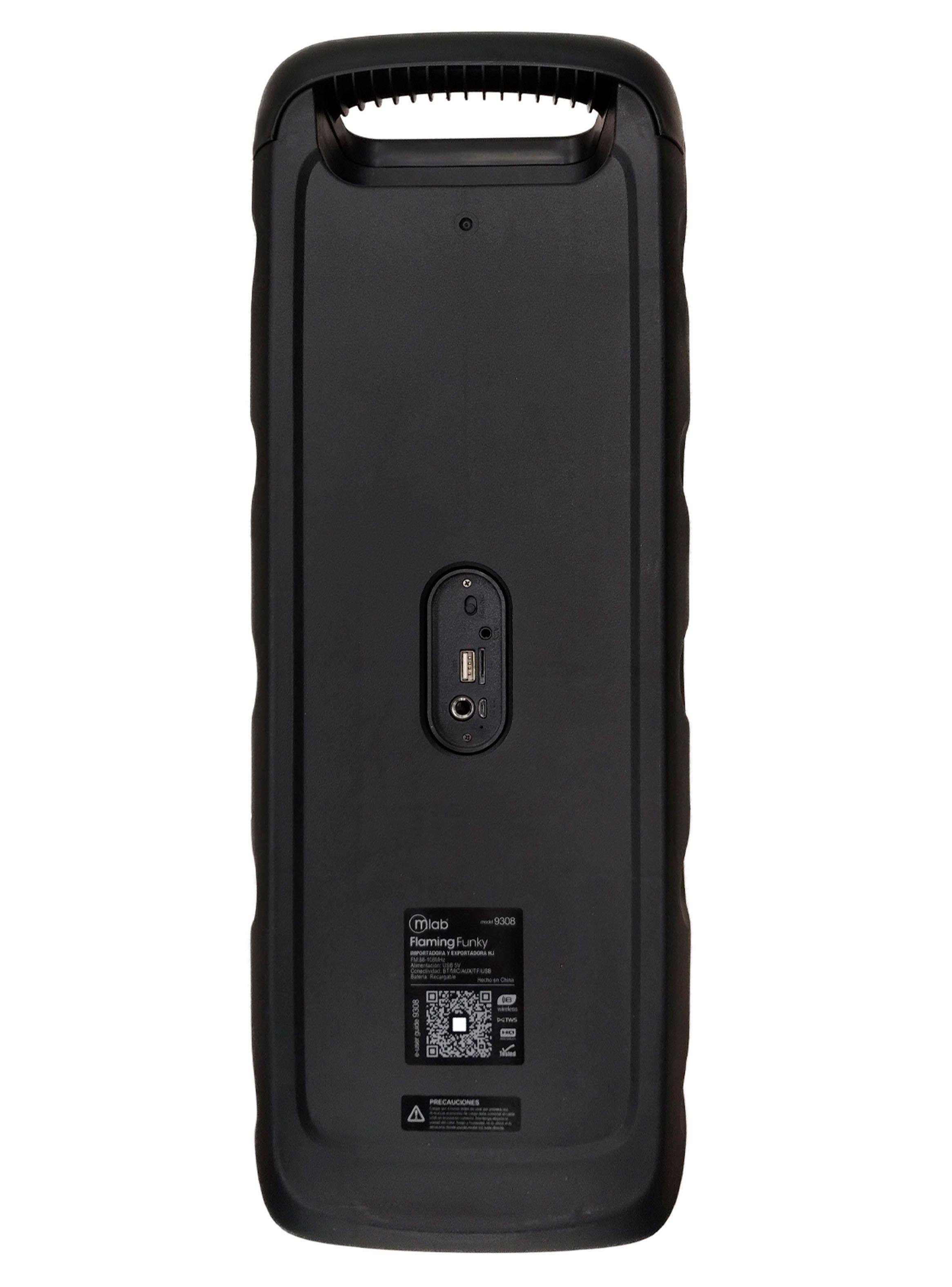 Parlante Inalámbrico Bluetooth USB Radio Funky Negro-3