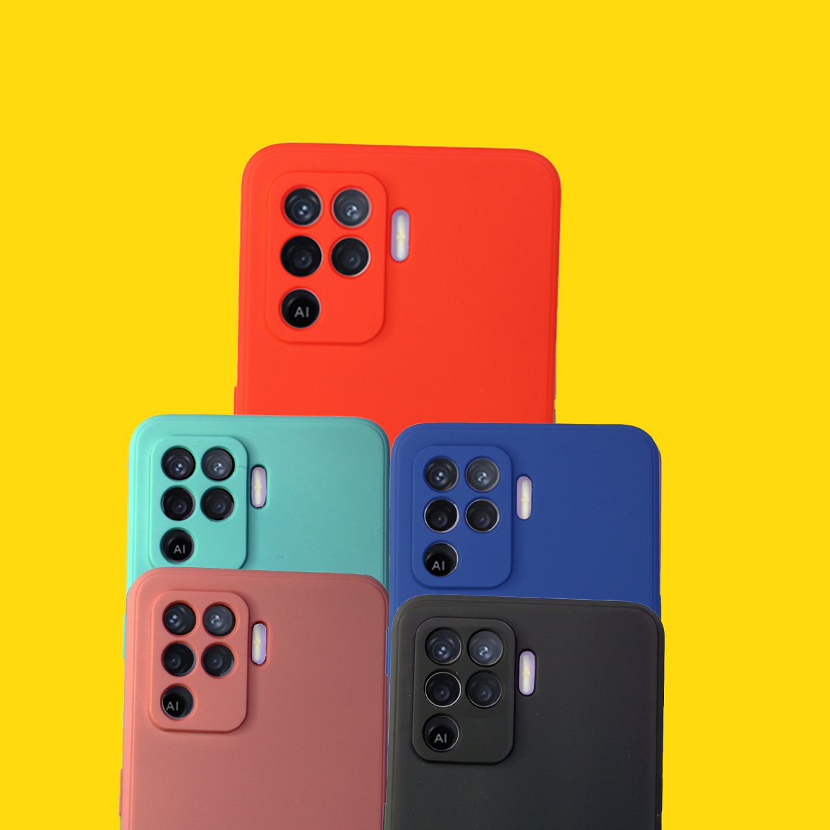 Carcasa Para Oppo Reno 5 Lite Rojo-5