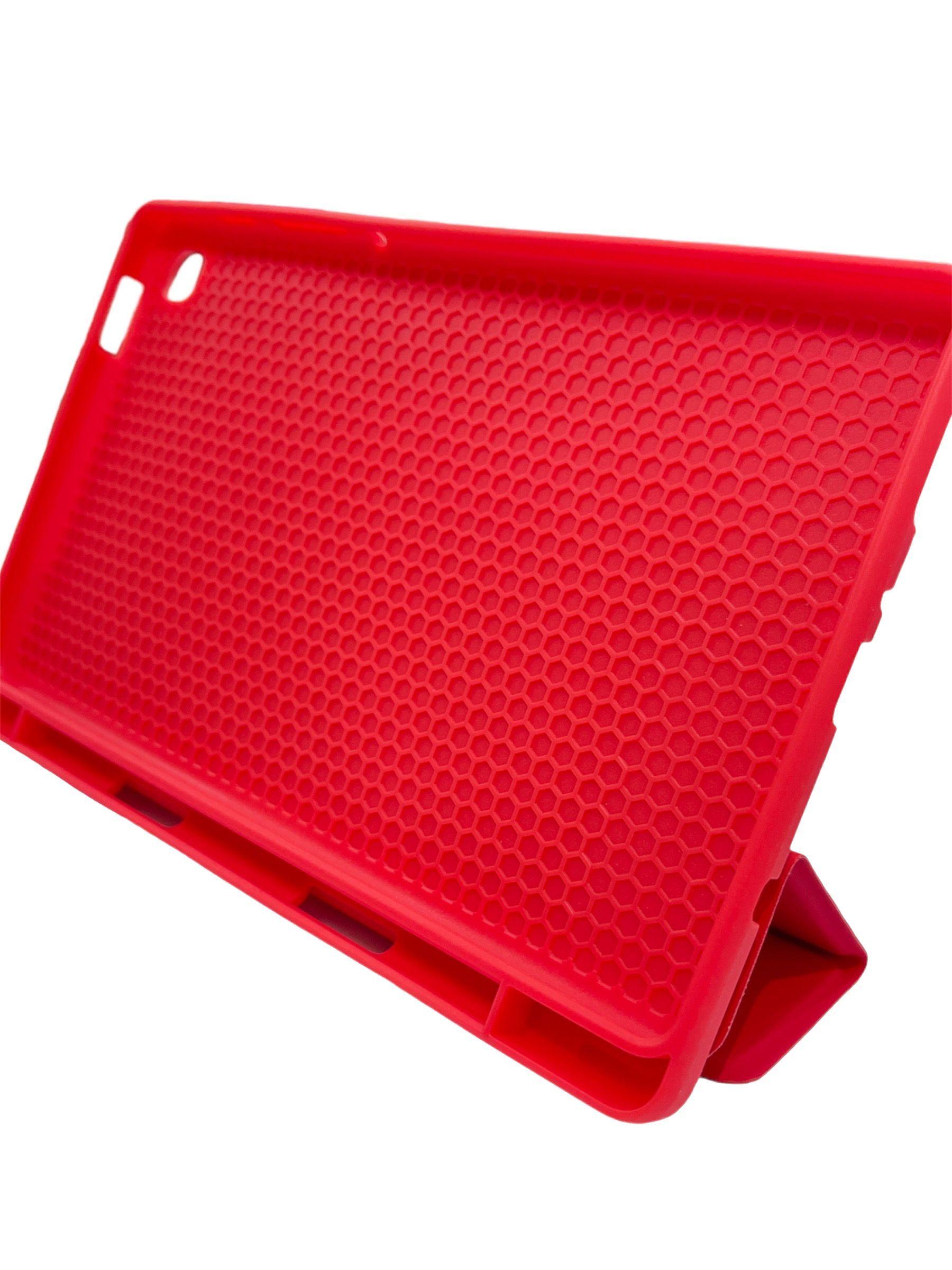 Funda Smart Cover Para Samsung Tab A7 Lite 8.7 T220/295 Rojo-1