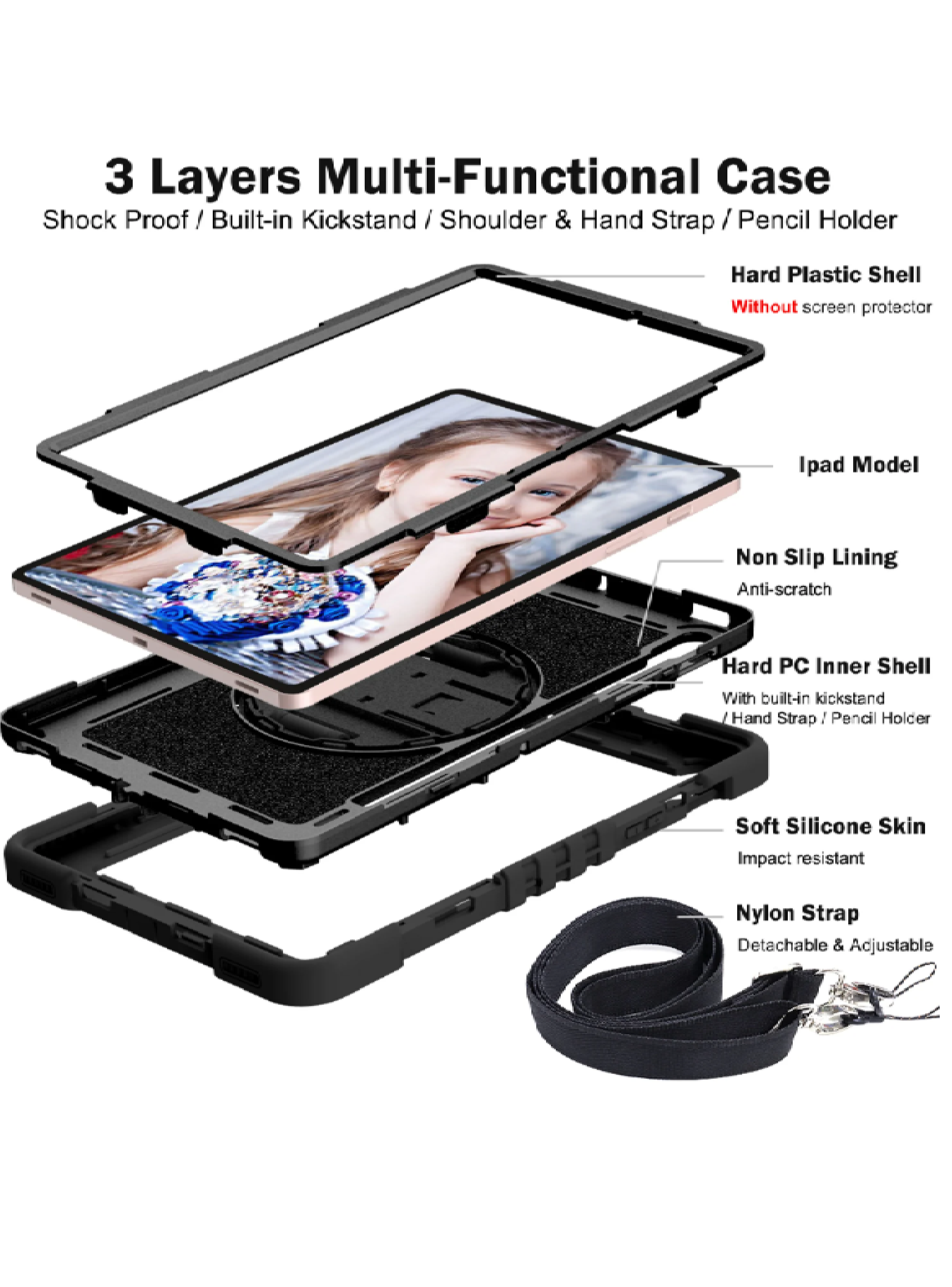 Funda Armadura 360 Lamina Clear Para Samsung Tab S10 Fe-2