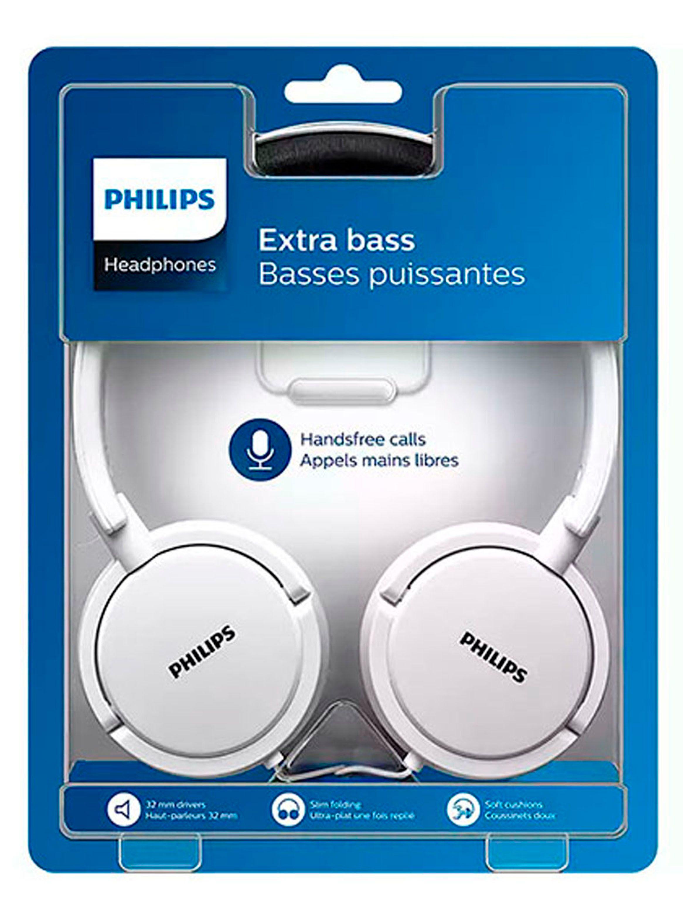 Audifonos Con Cable Philips Extra Bass 5005 Blanco-3