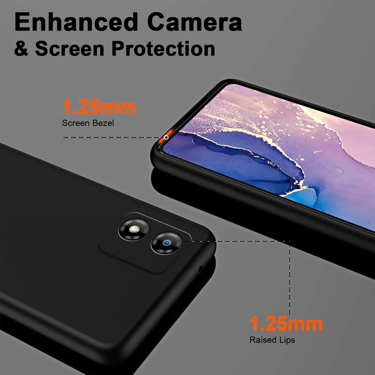 Carcasa Para Motorola Moto E13 Goma Negro-4