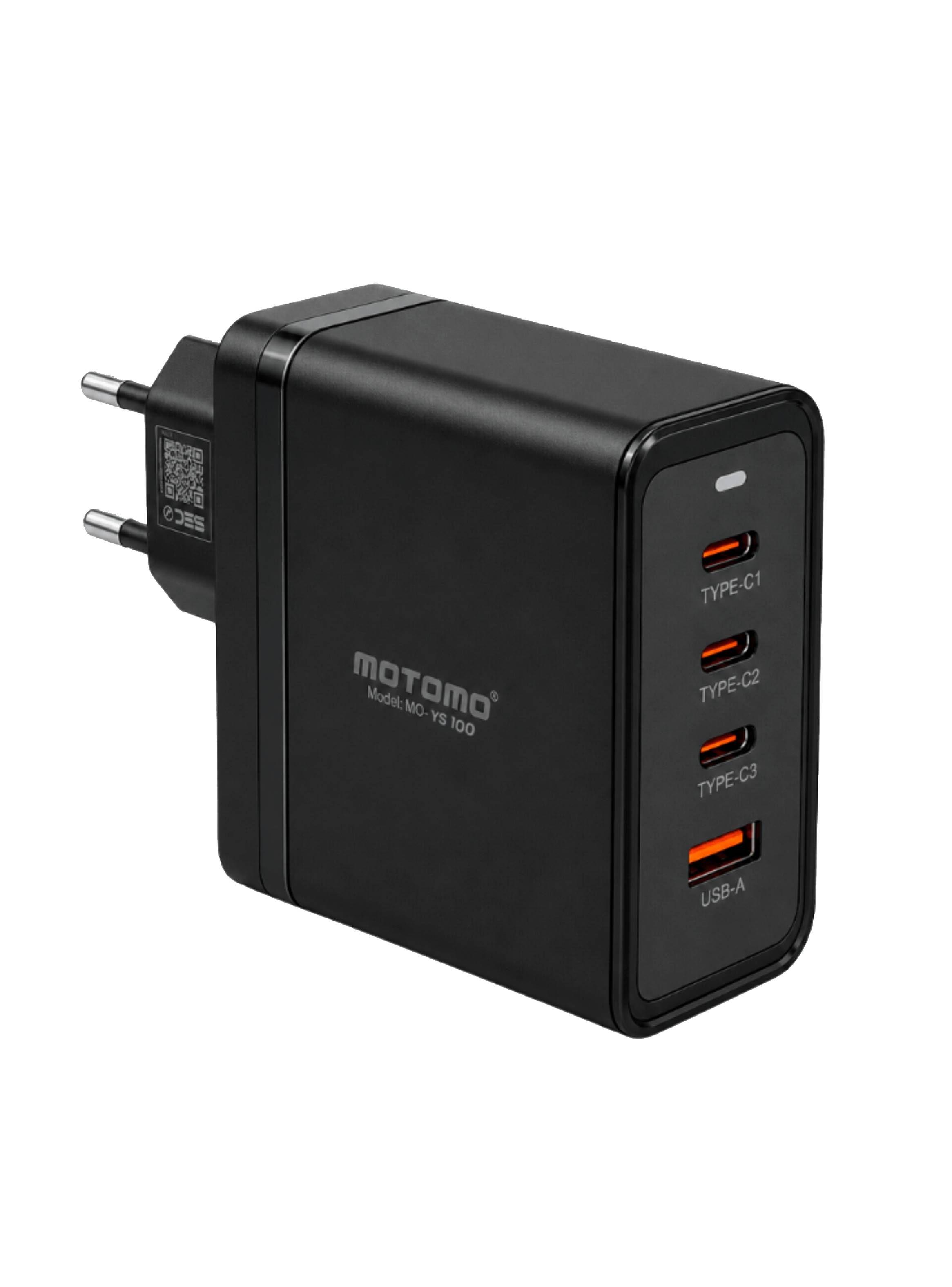 Cargador Portátil Carga Rápida 100w 3 USB-C + Cable Usb-c-0