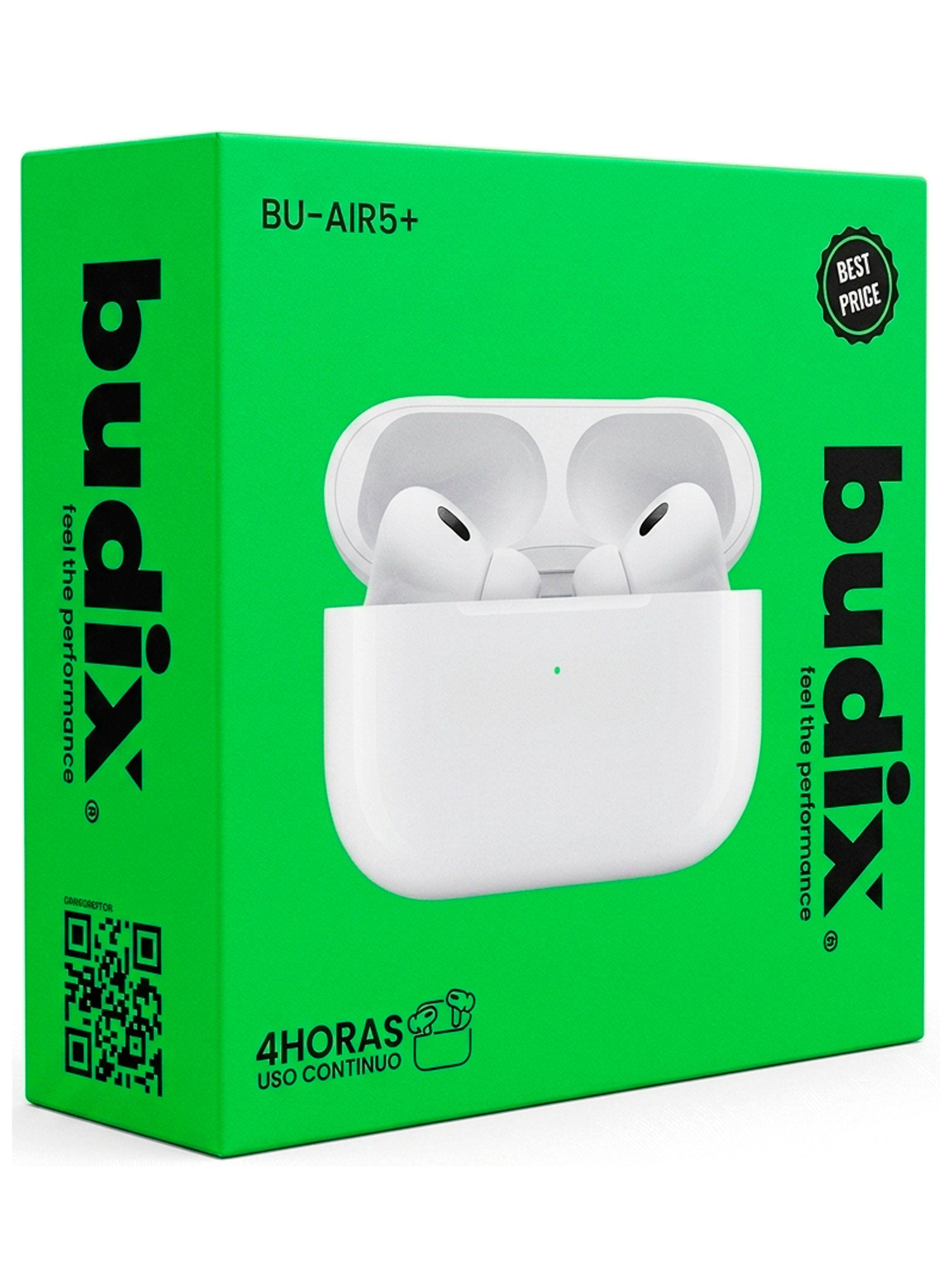 Audifono Inalambrico Bluetooth Budix 4 Horas Continua Blanco-4
