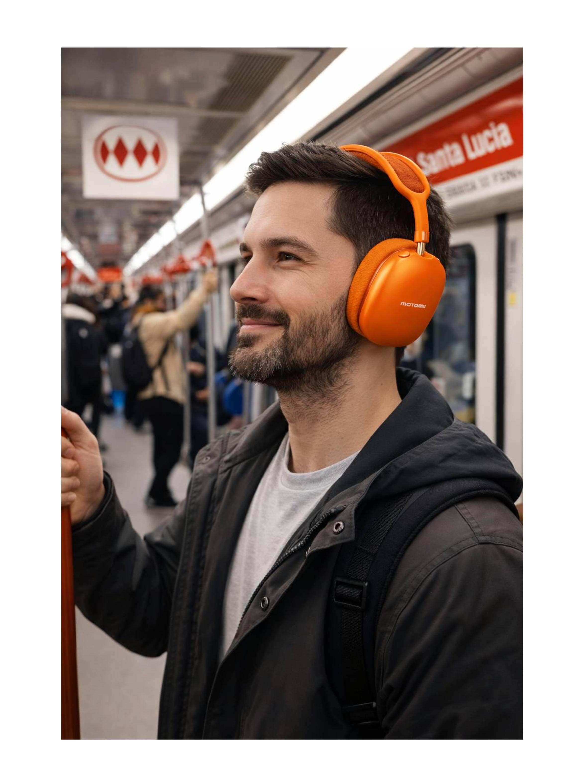 Audifono Inalambrico Bluetooth Acolchado Motomo Max395 Lila-5