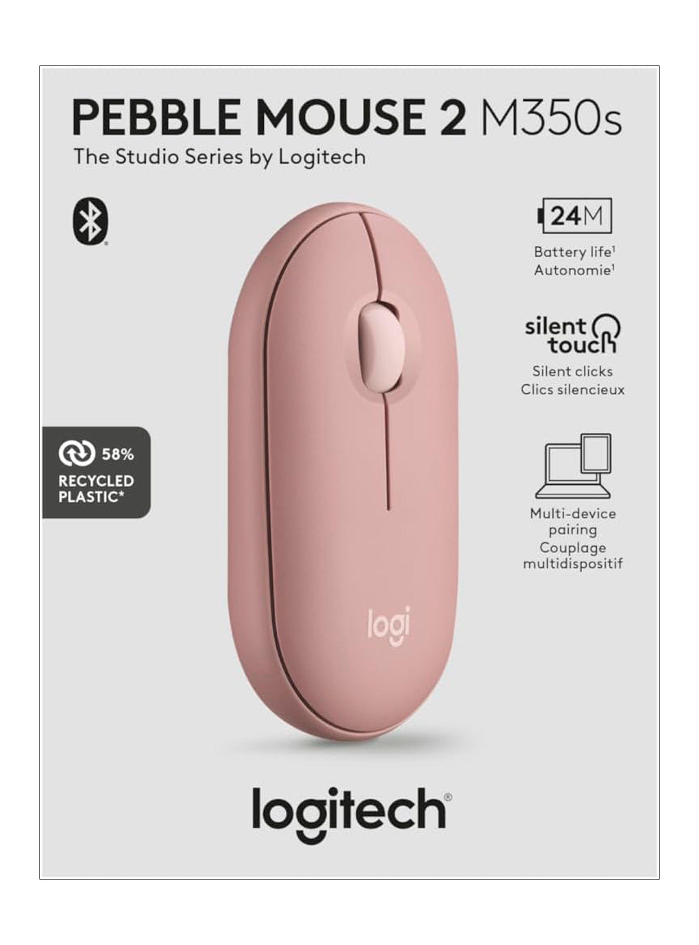 Mouse Inalambrico Bluetooth Logitech Pebble 2 M350s Rosado-4
