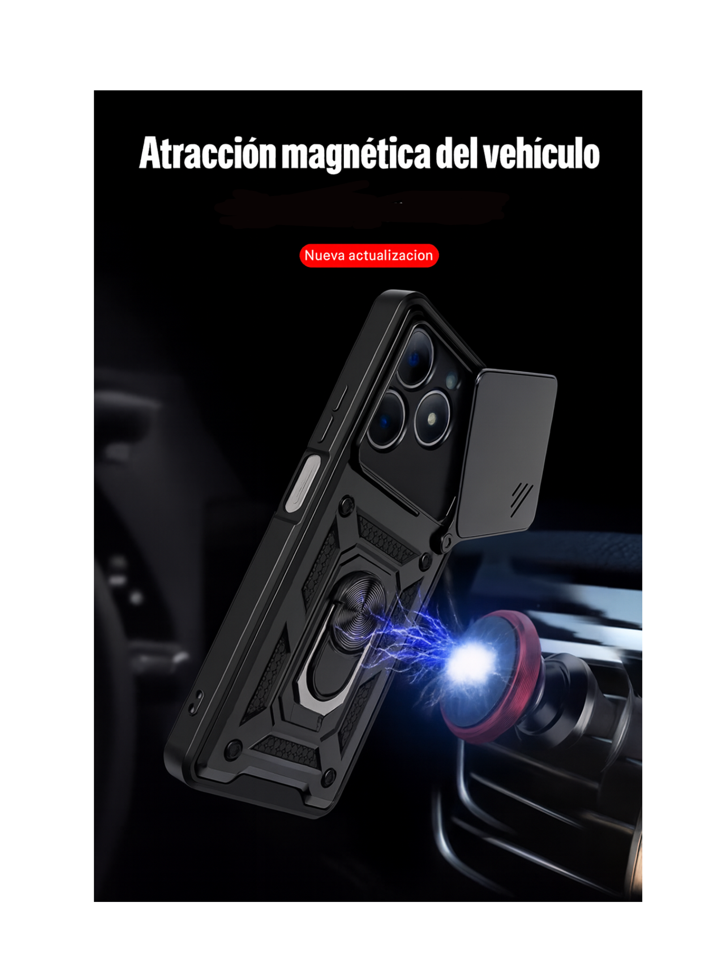 Carcasa Armadura Con Anillo Y Ventana Cam Para IPhone 17 Air-3