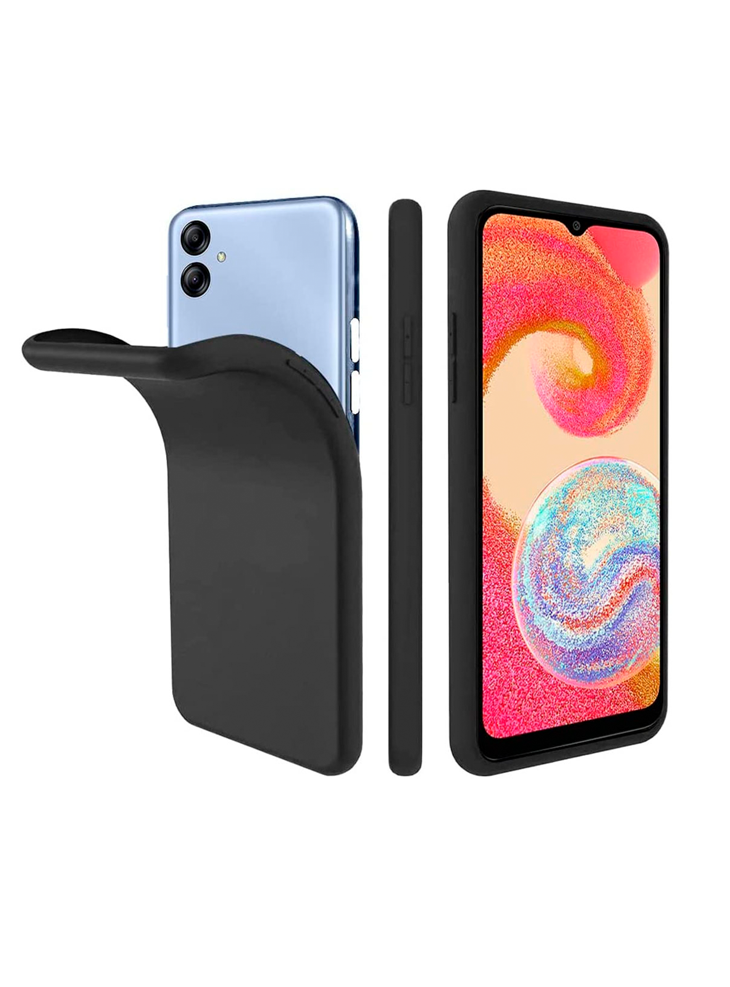 Carcasa Para Samsung A04e Goma Lila-2