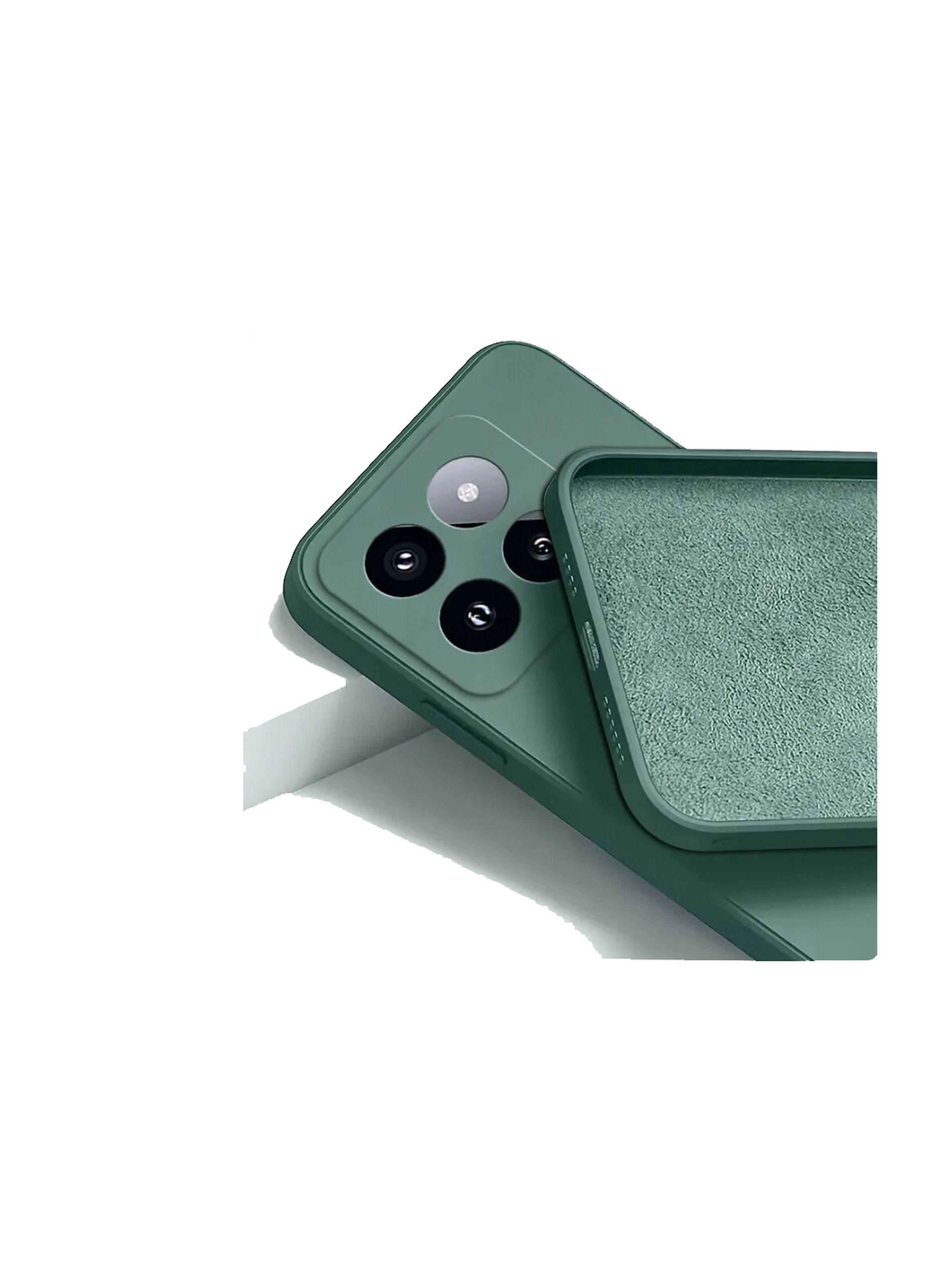 Carcasa Para Xiaomi 14 Pro Goma Rosado-1