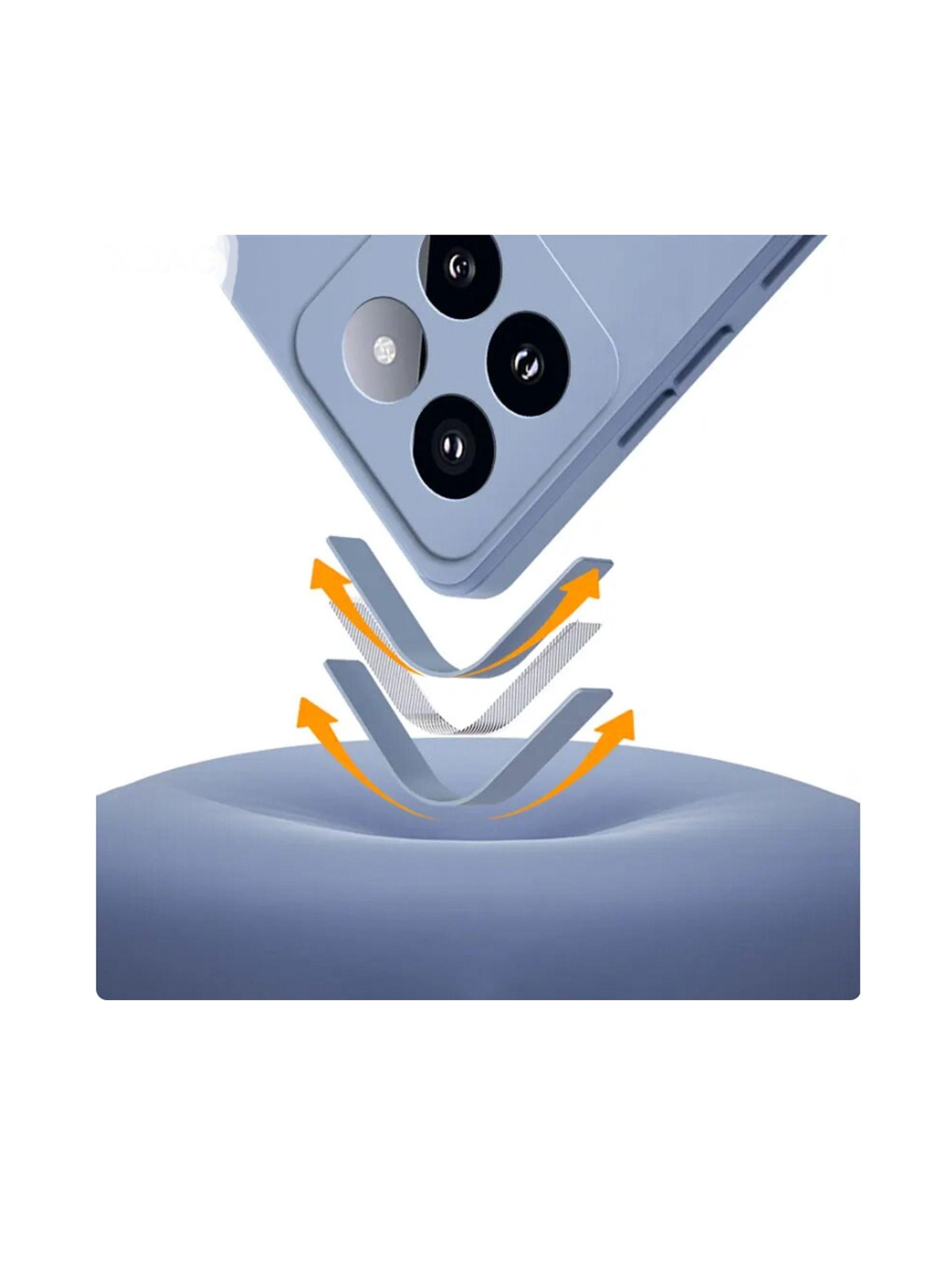 Carcasa Para Xiaomi 14 Pro Goma Rosado-3