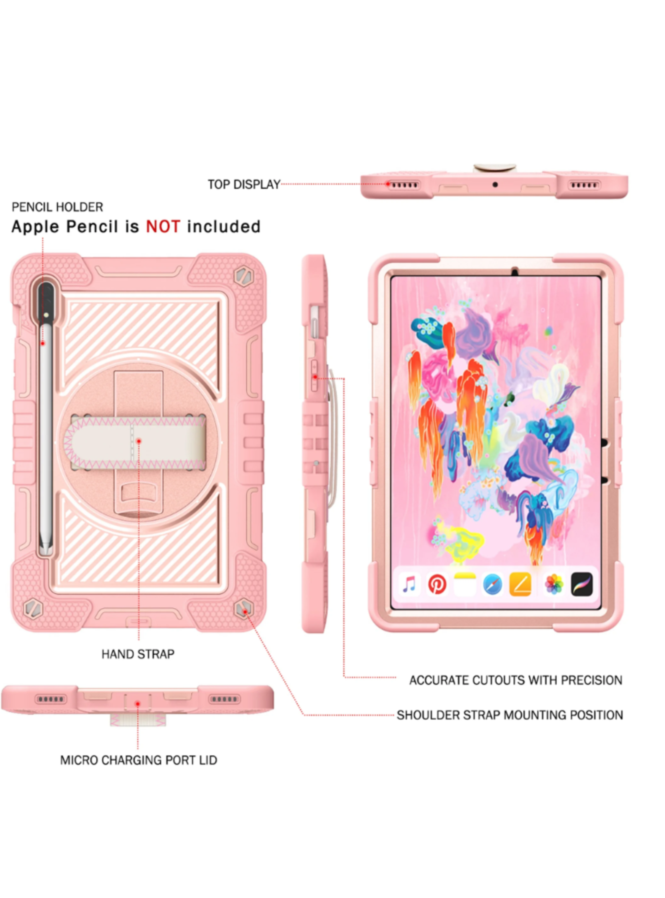 Funda Armadura 360 Lamina Matte Para Samsung Tab S10 lite-5