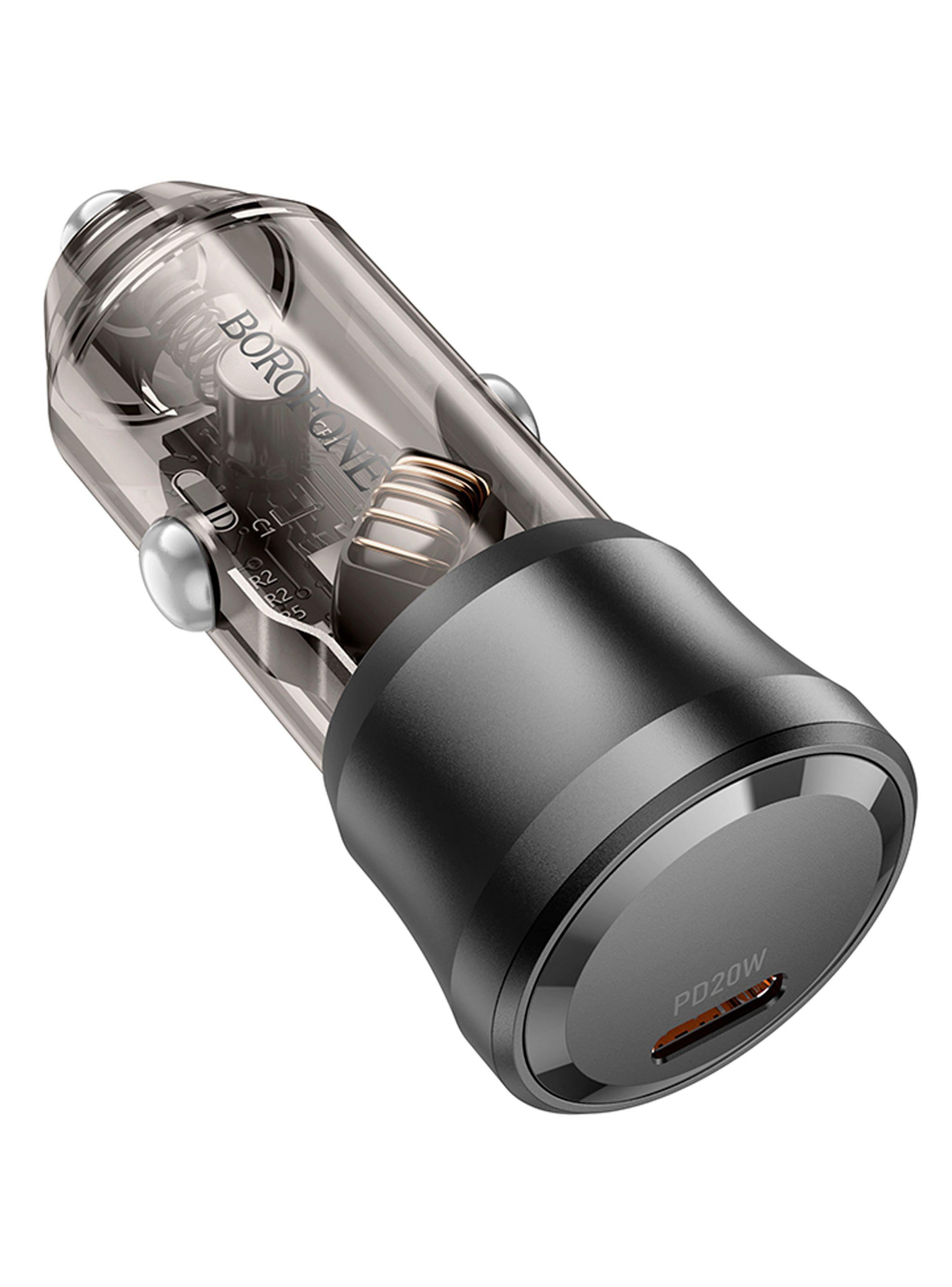 Cargador De Auto Carga Rapida Puerto PD 20W Borofone BZ24-1