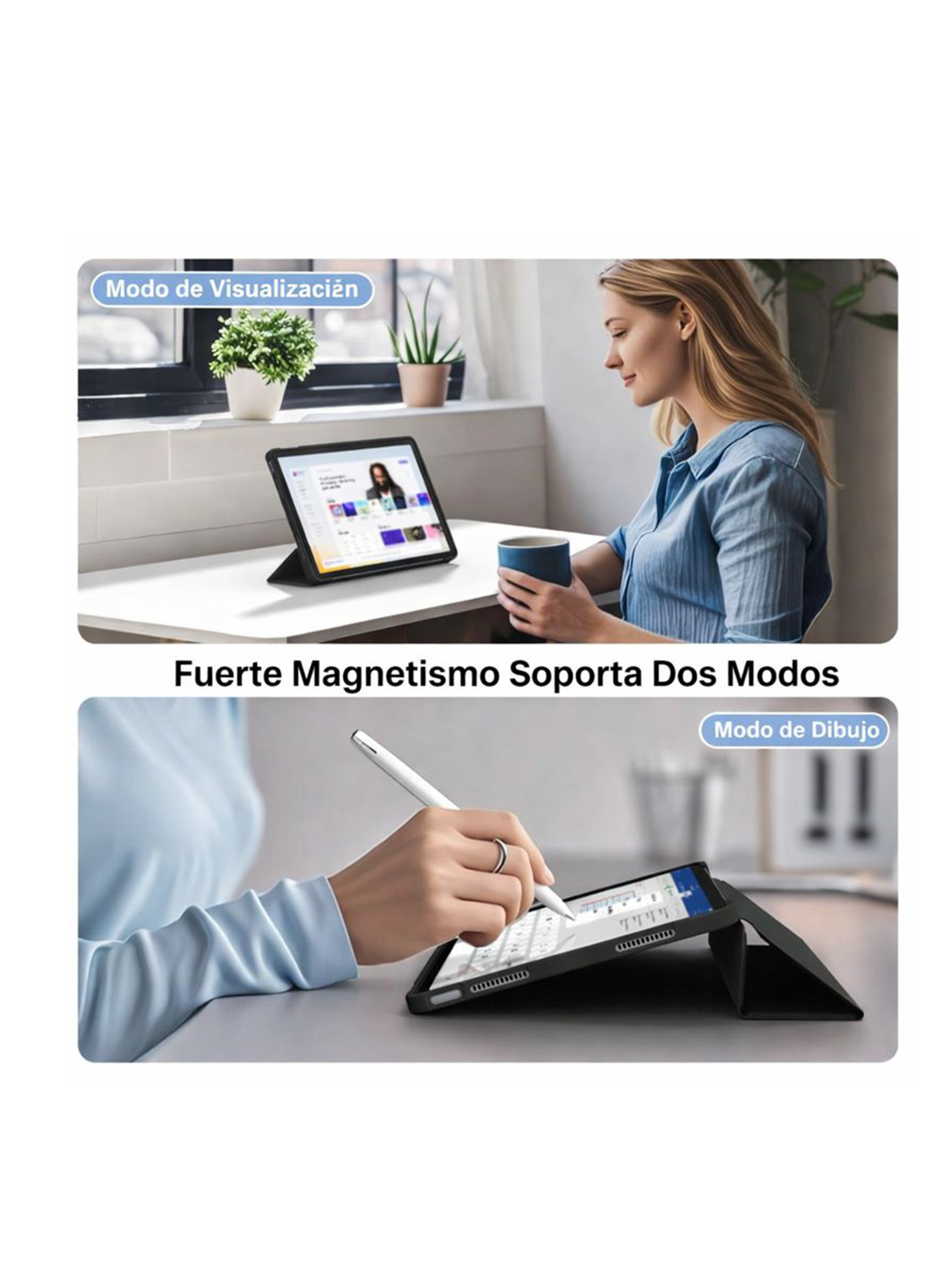 Funda Smart Cover Con Ranura Para Tablet Lenovo M11 2024-4