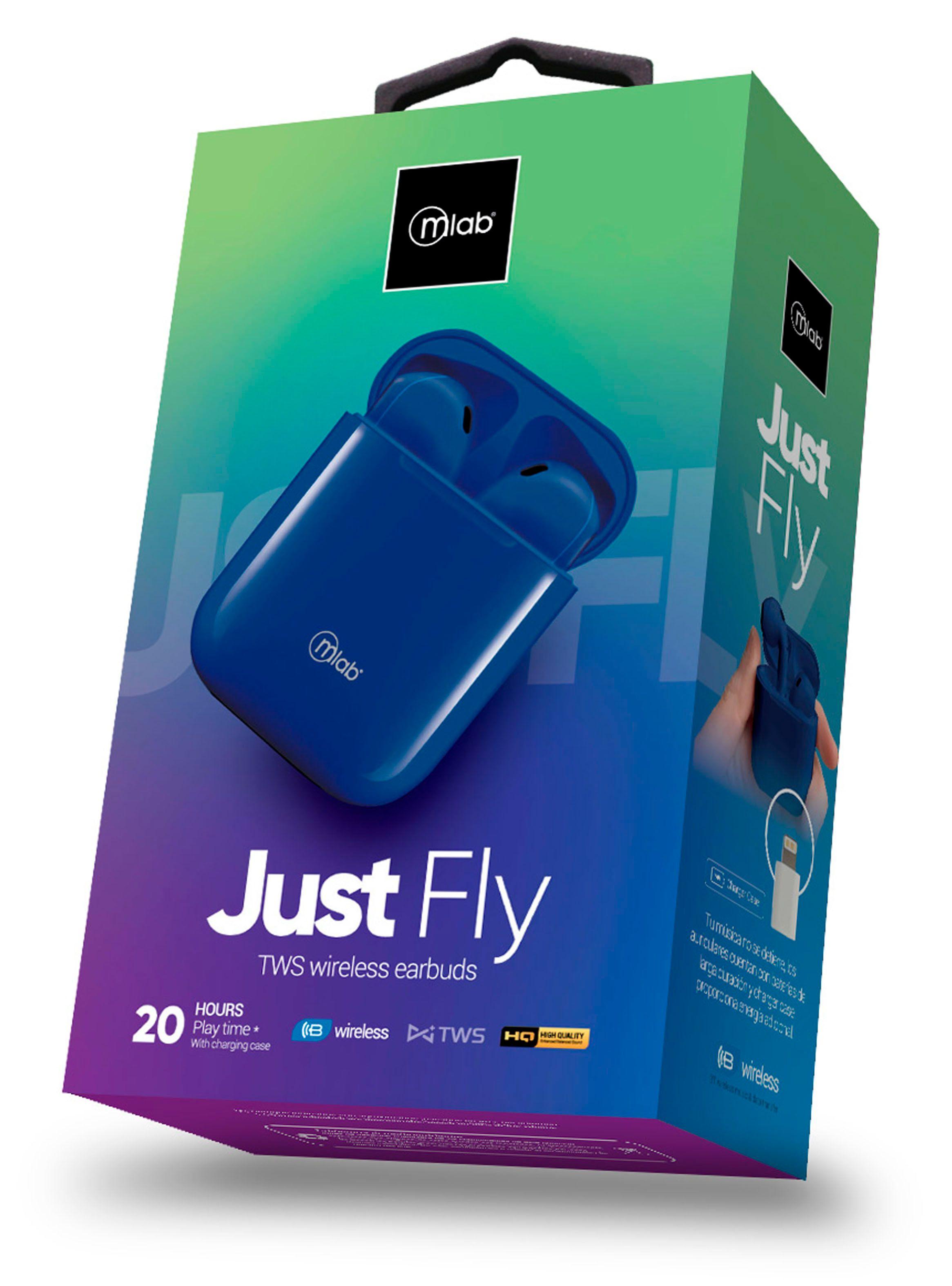 Audifonos Inalambricos Bluetooth Microlab Just Fly Azul-3