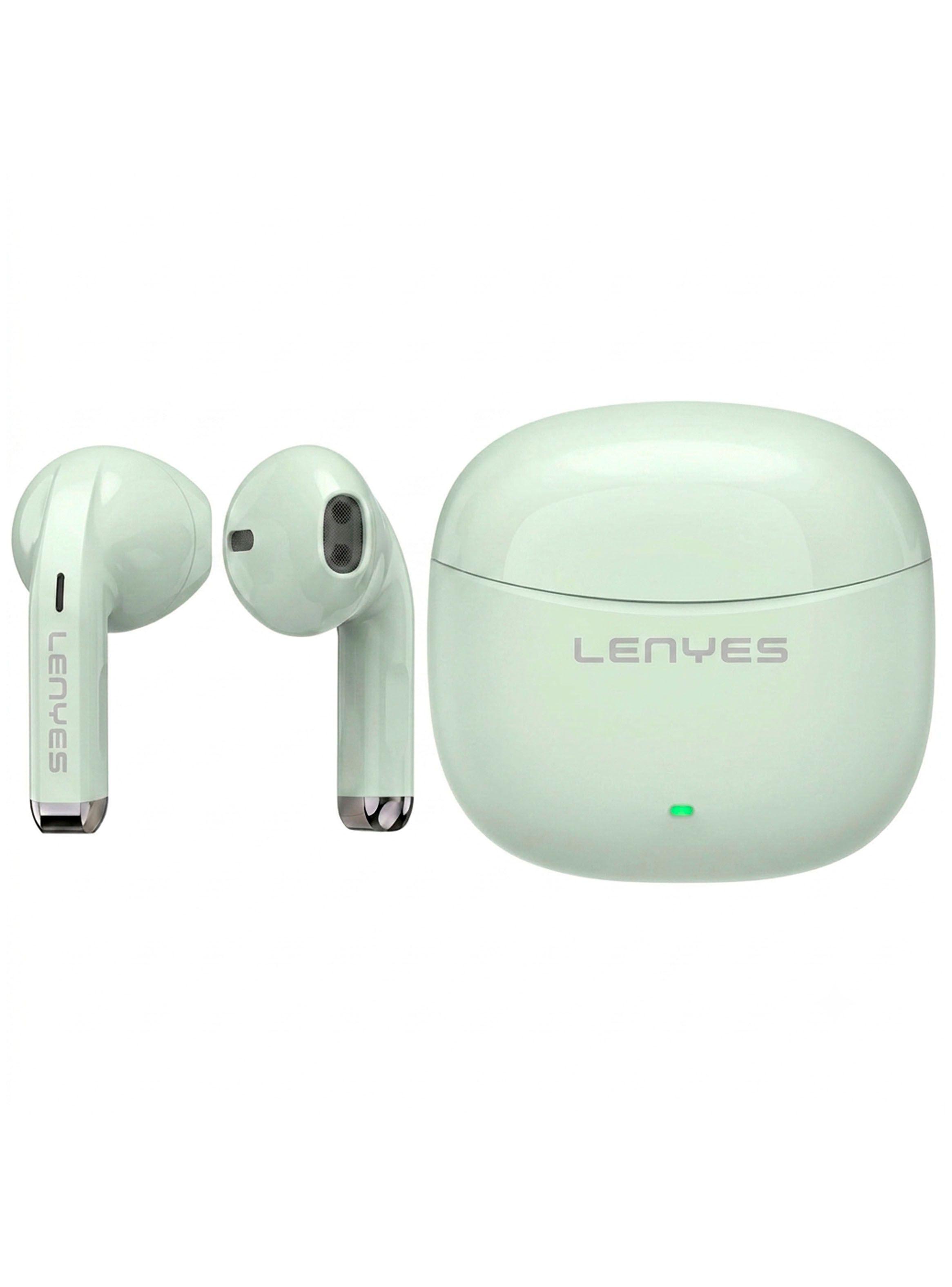Audifonos Inalambricos Bluetooth Comodos Lenyes Air99 Verde-2