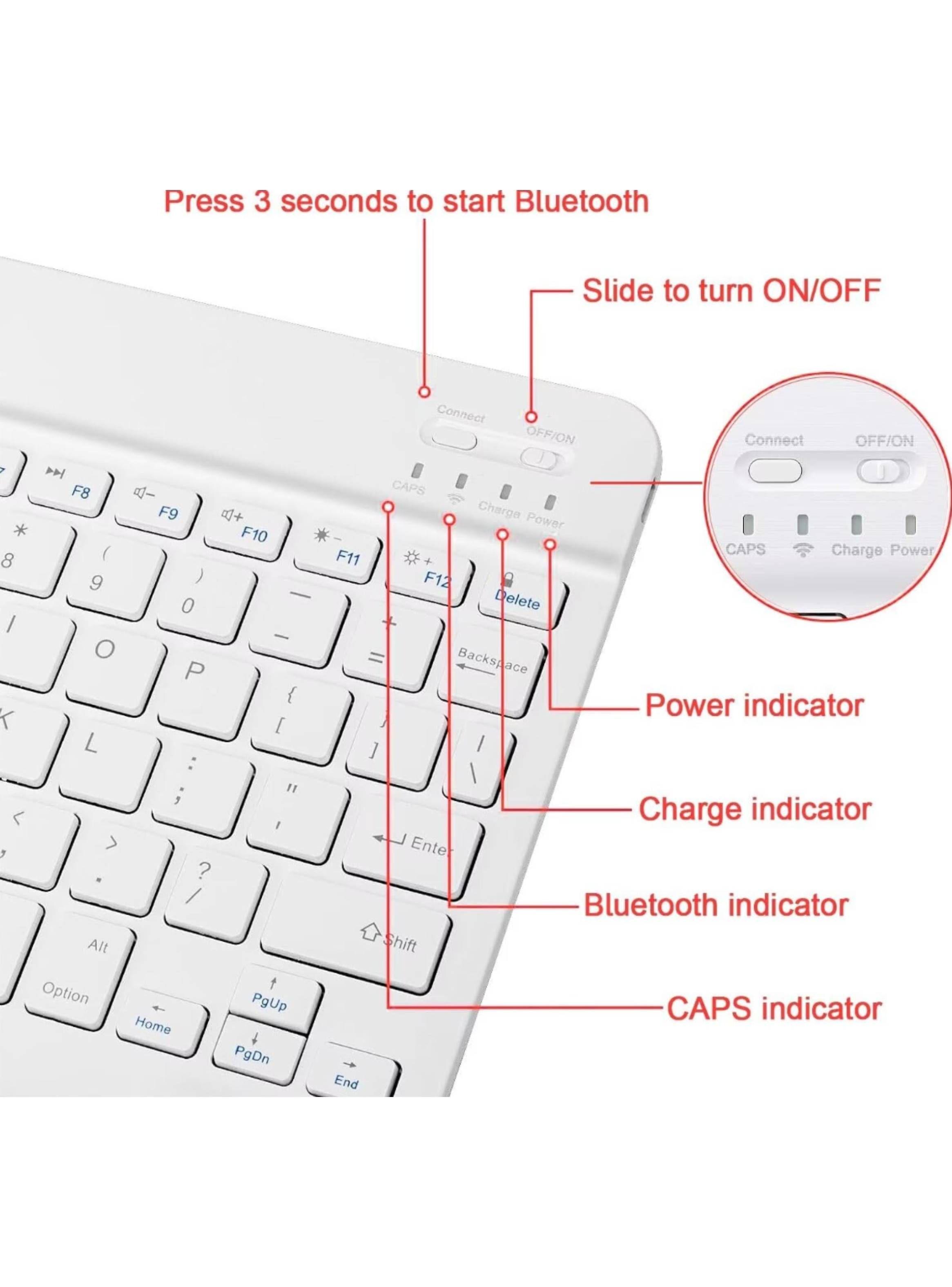 Funda Con Teclado Ñ Español Para iPad Pro 11 M5 2025-5