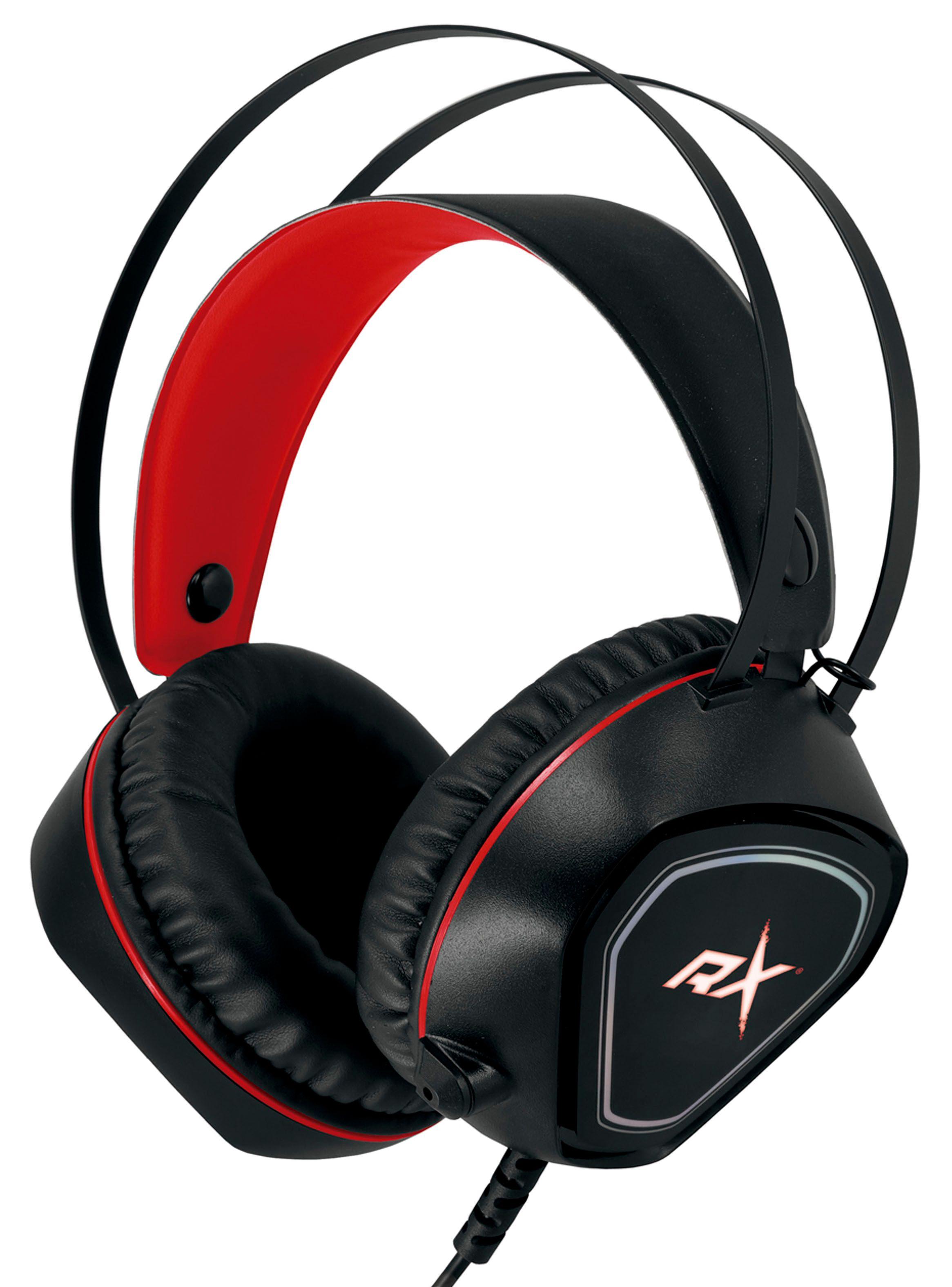 Audifonos Gamer Alambrico Con Microfono Pc Consolas PS4 Rojo-4