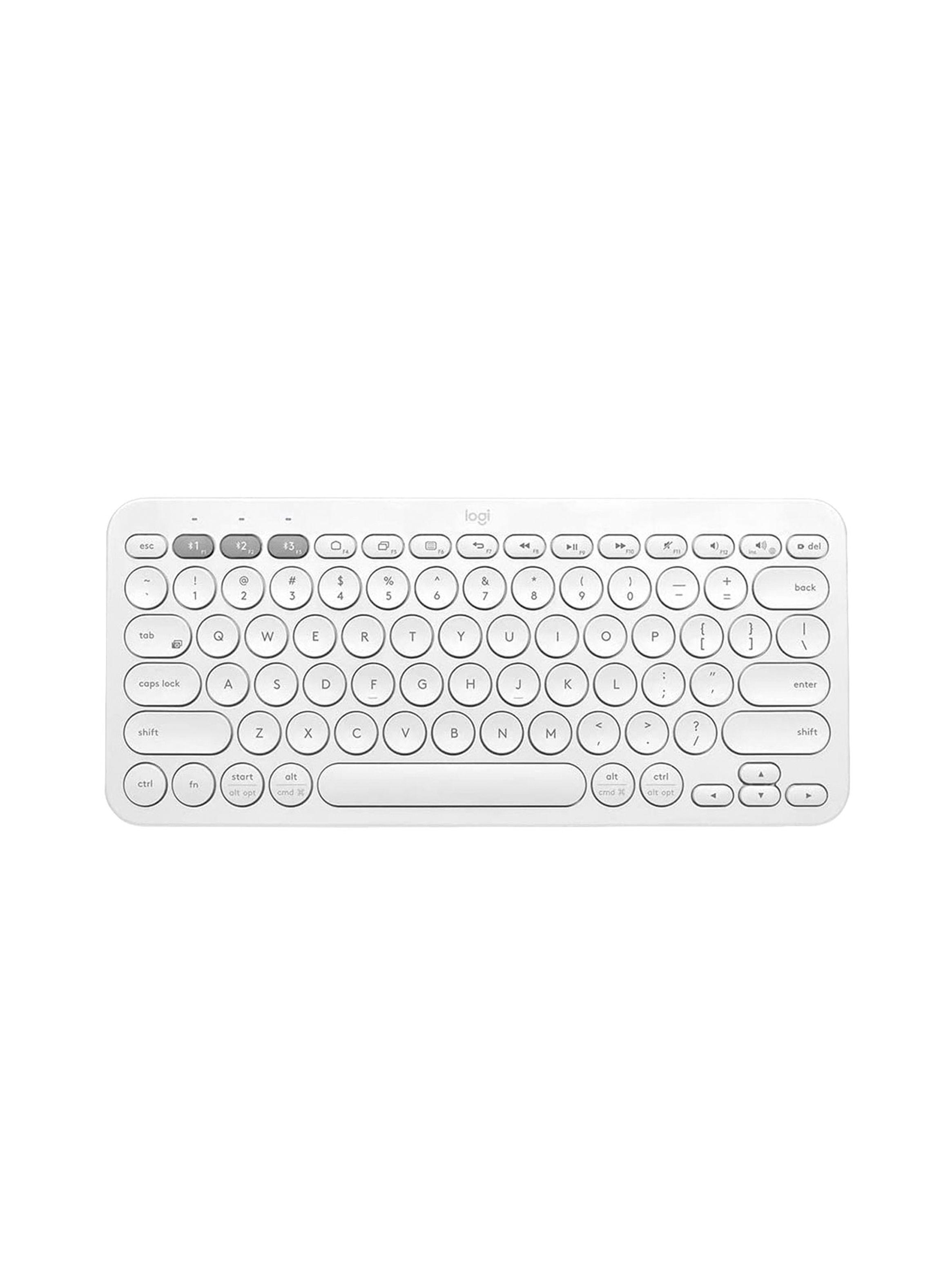 Teclado Logitech Bluetooth Multi-Device K380 Blanco-0
