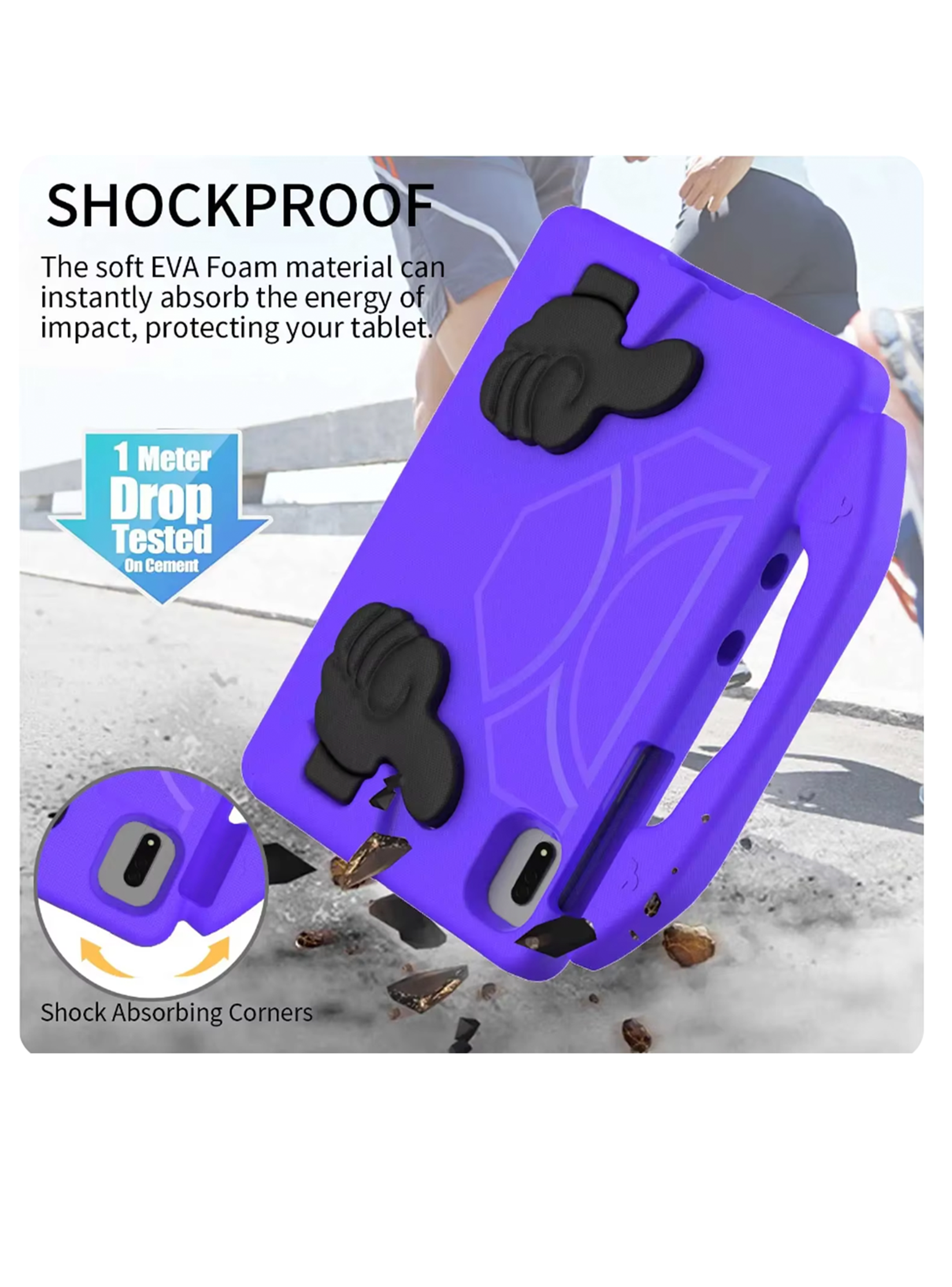 Carcasa Niño Antigolpe Para Tablet Samsung S10 Lite Negro-2