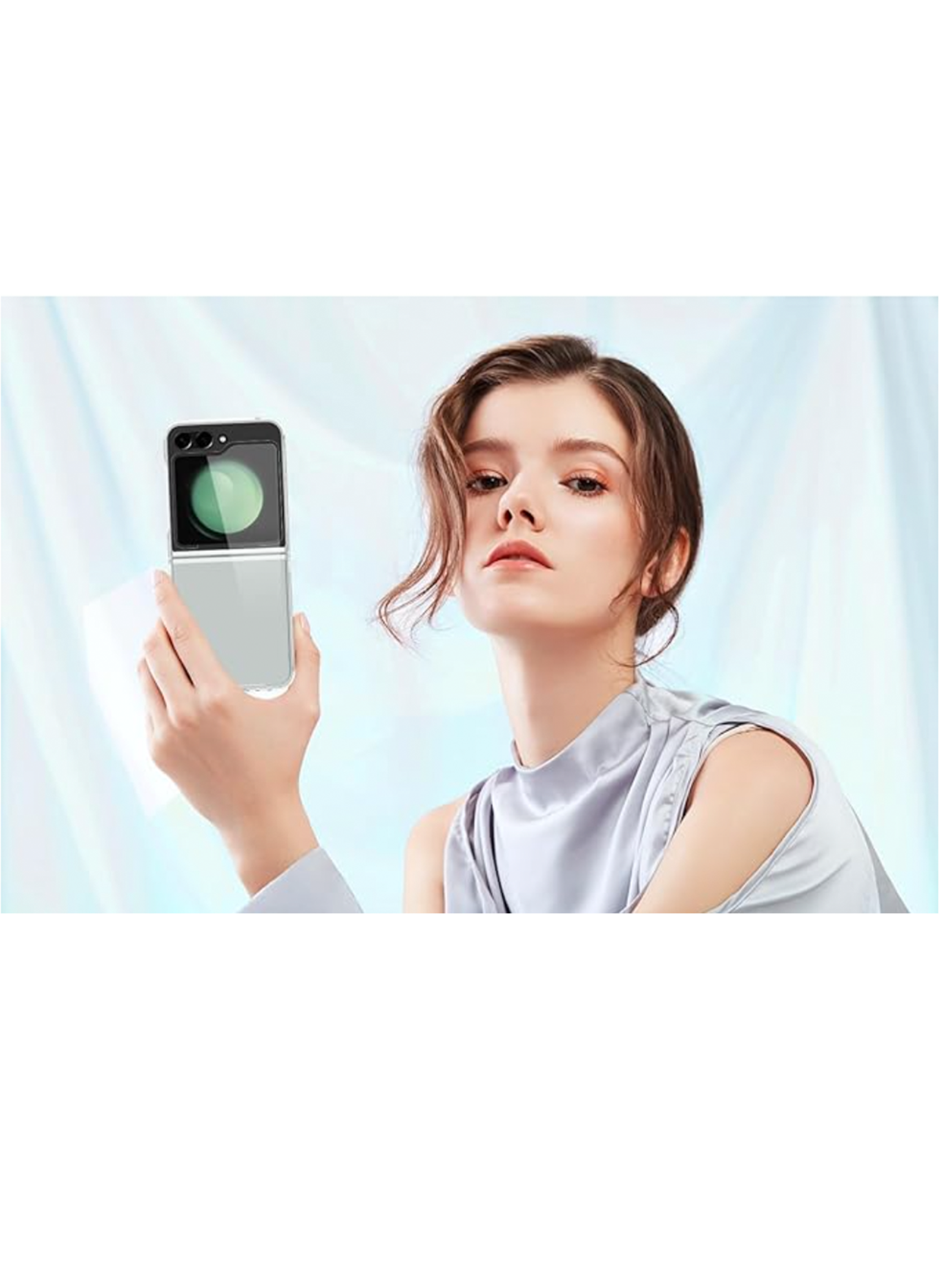 Carcasa Transparente Reforzado Para Samsung Galaxy Z Flip 5-2