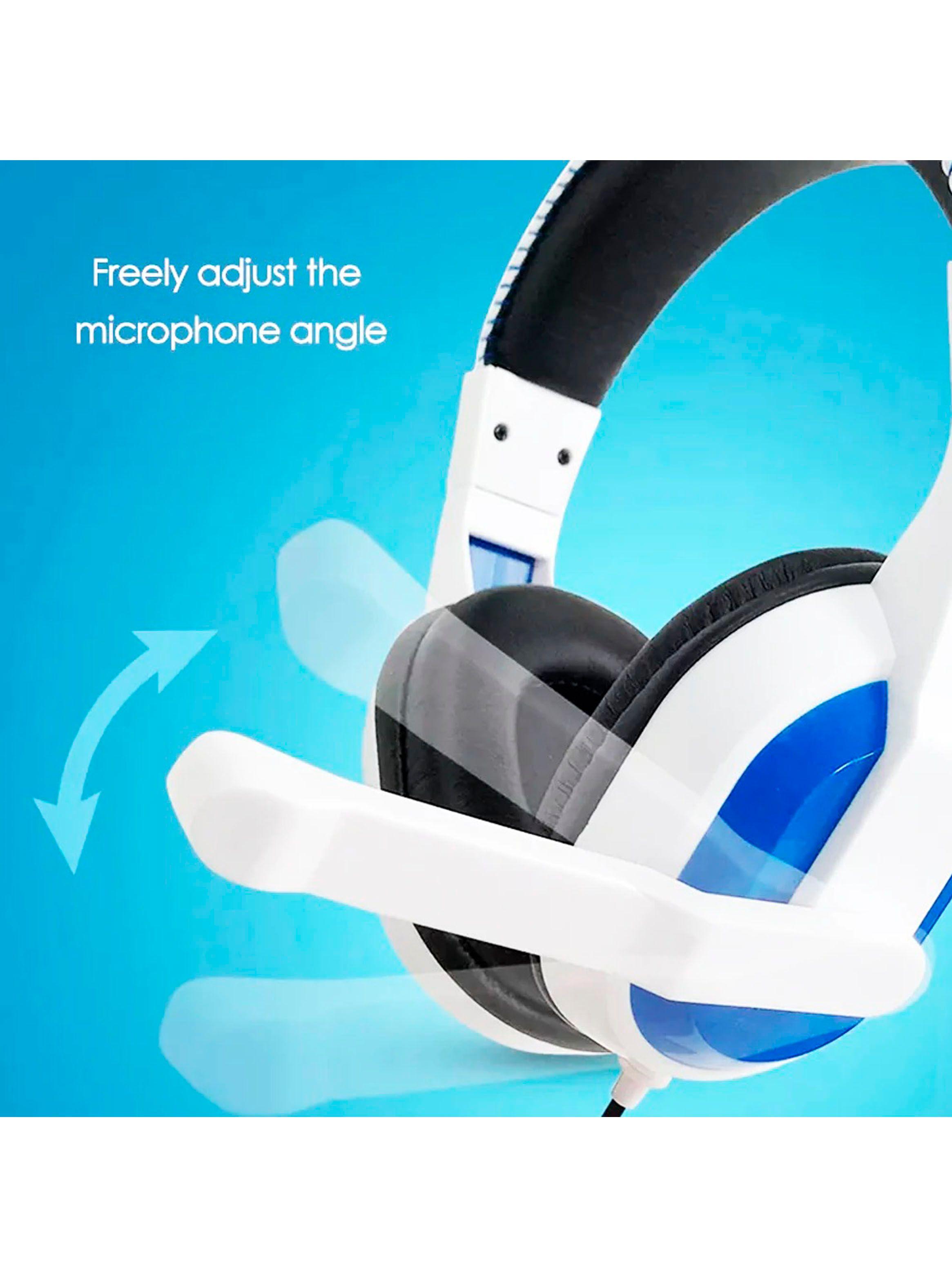 Audifonos Gamer Ipega Microfono Para Consola PS3 PS4 Blanco-3