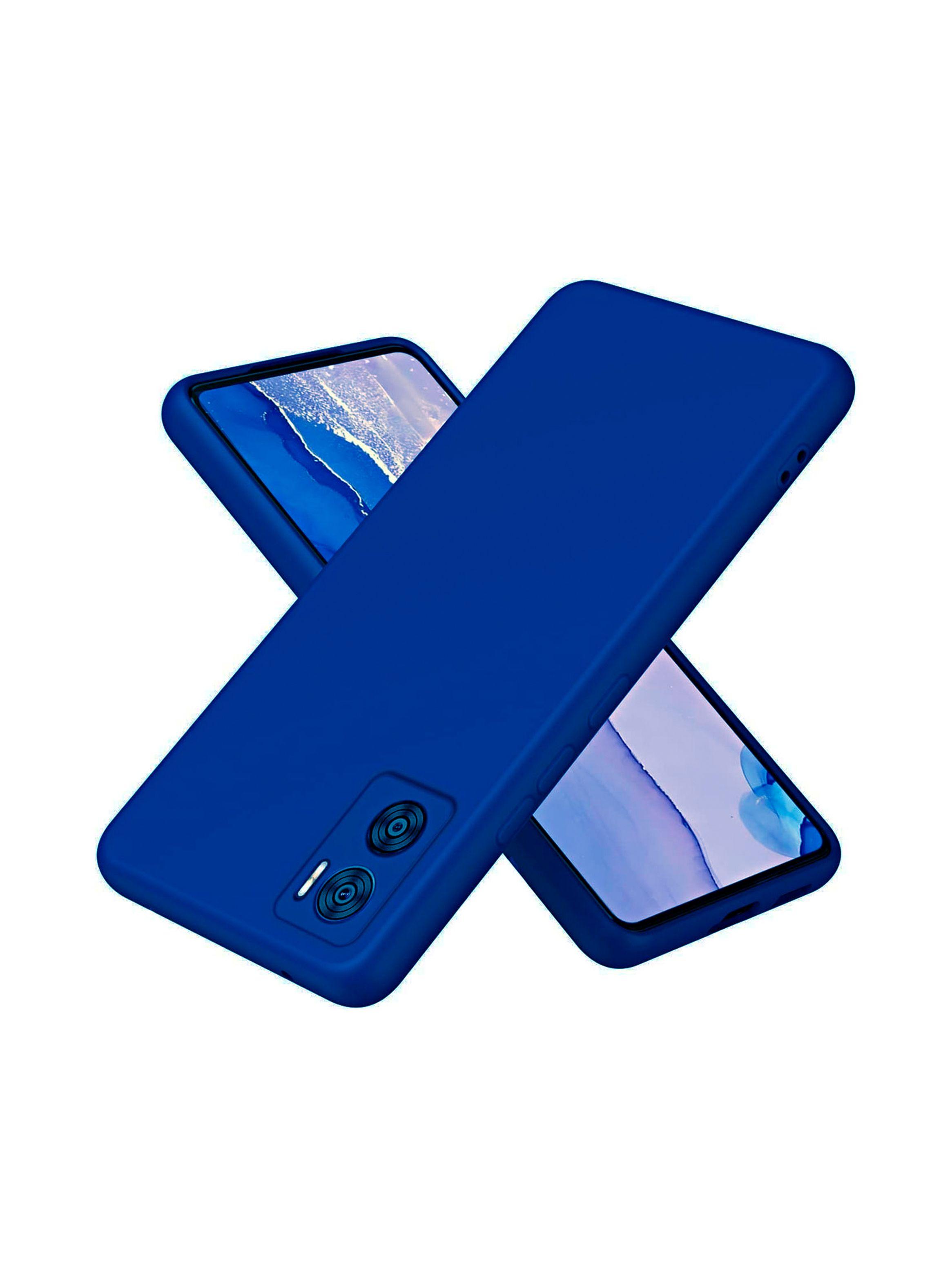 Carcasa Para Motorola Moto E22 / E22I Goma Azul-0