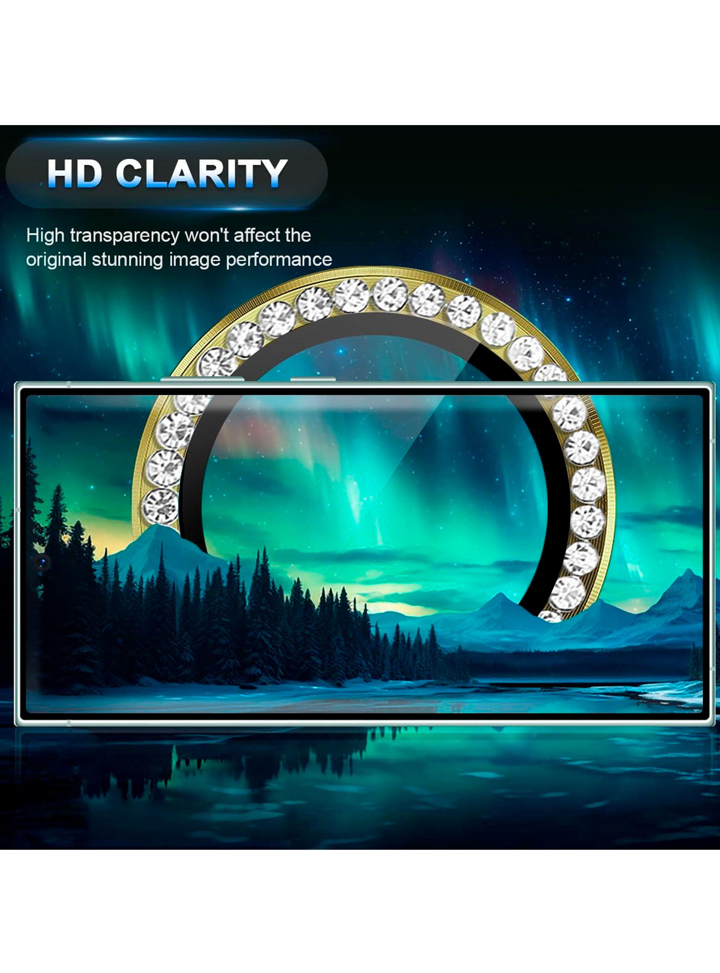 Protector Lente Camara Para Samsung S24 Ultra Diamante Gold-2