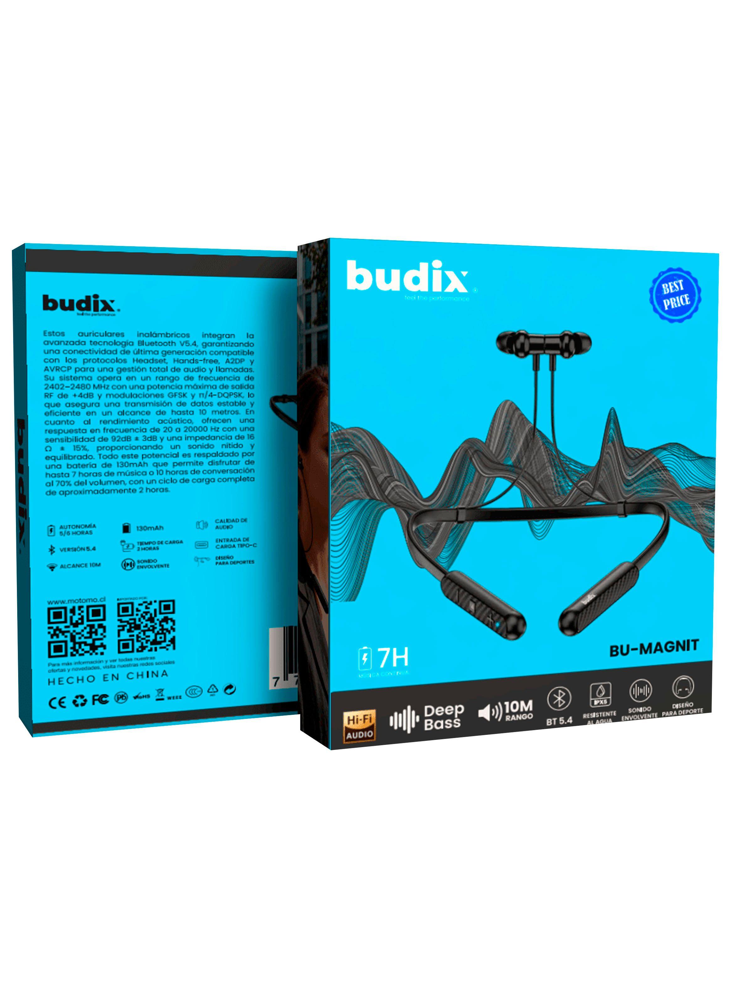Audifonos Inalambricos Bluetooth Deportivo BU-MAGNIT Negro-4