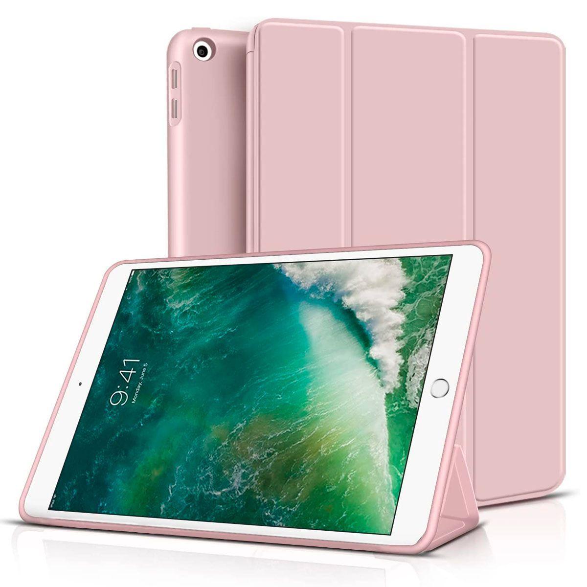 Funda SmartCover Para iPad 10.2 7 8 9 Gen Sin Ranura Rosado-0