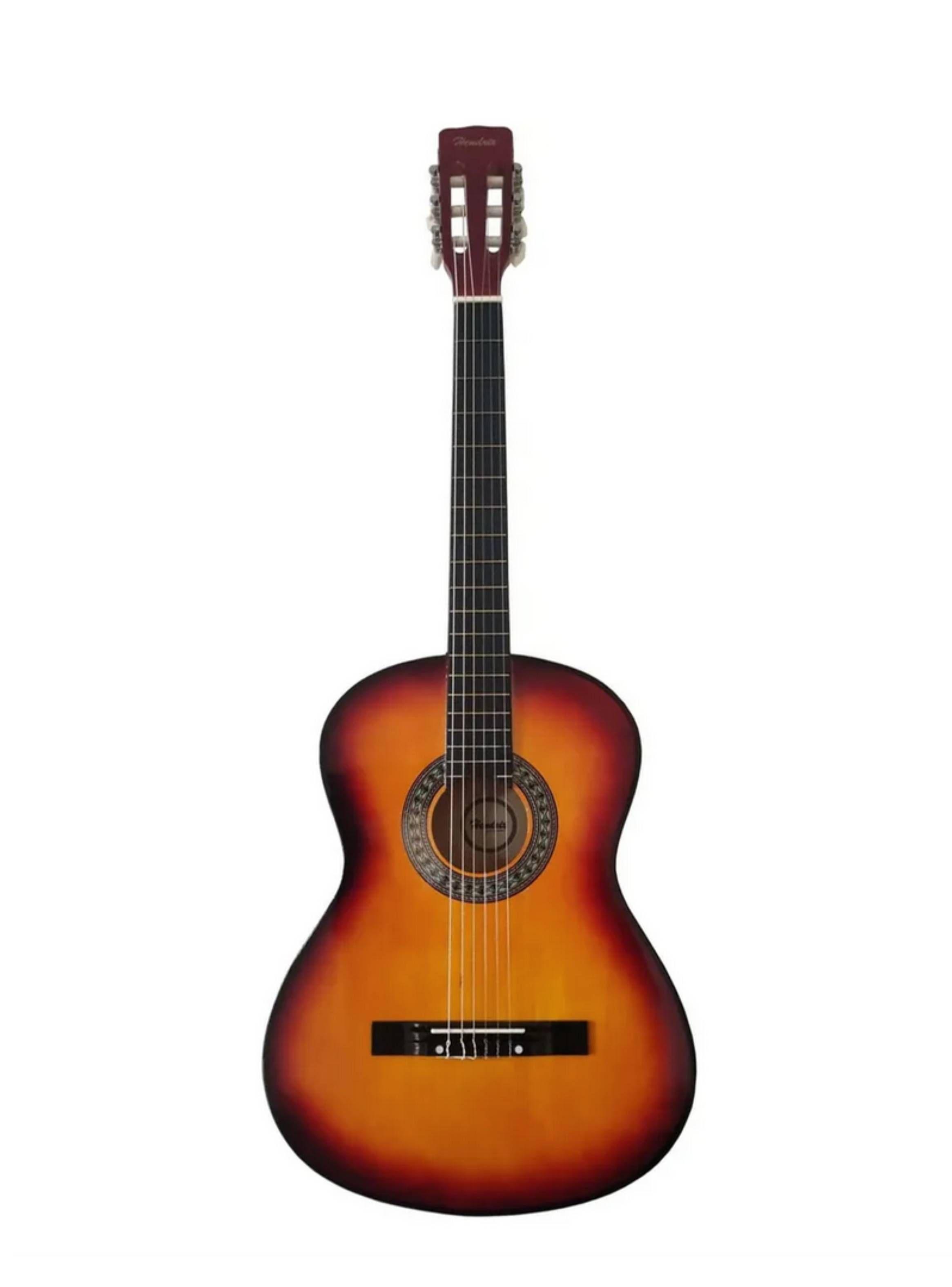 Guitarra Clasica Funda 36 Pulgadas Rojo Hendrix-0