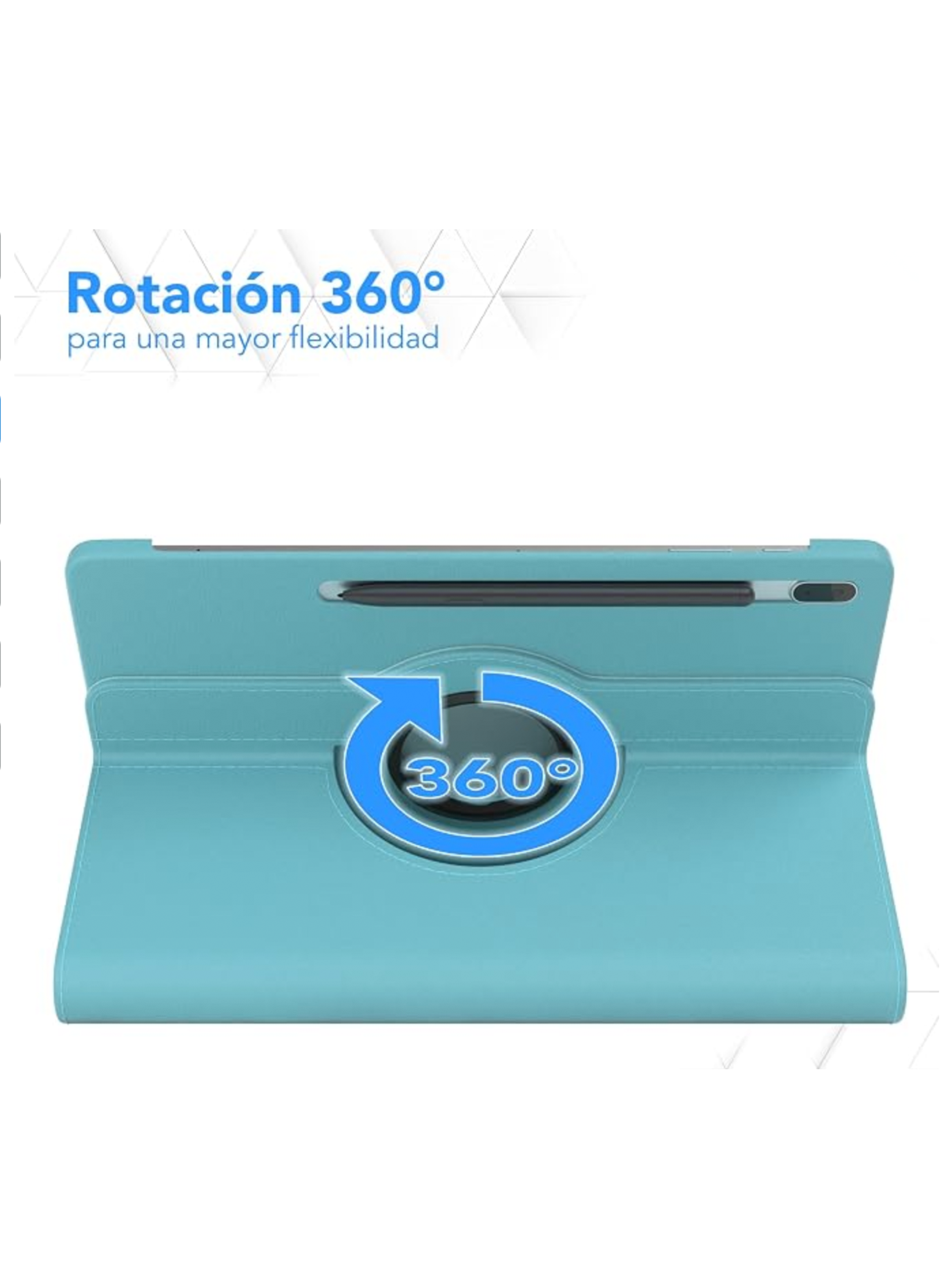 Carcasa Para Samsung Galaxy Tab S7 PLUS S8 PLUS S7 FE Celeste-2