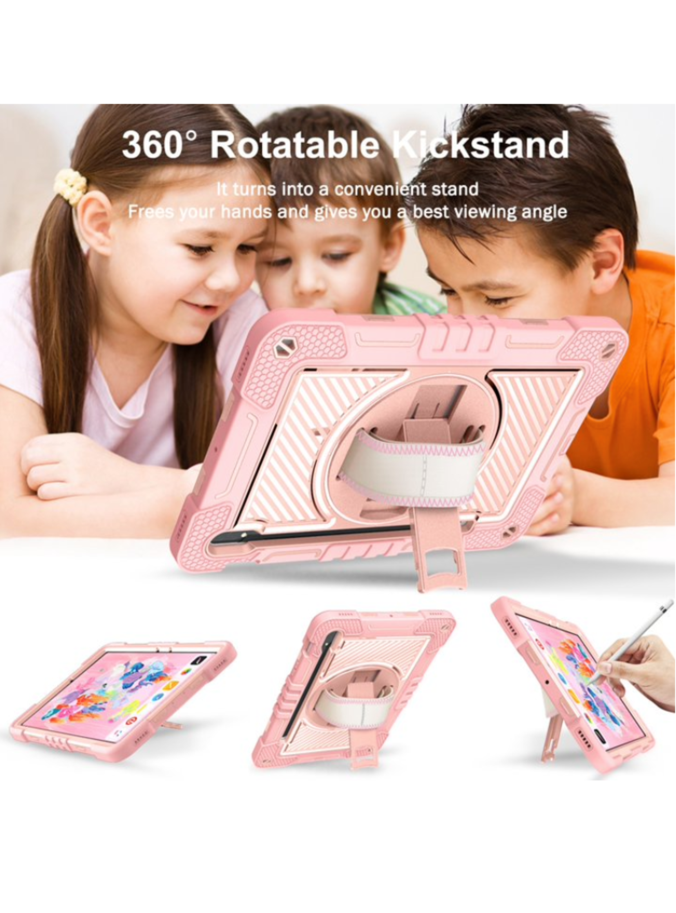 Funda Armadura 360 Lamina Vidrio Para Samsung Tab S10 lite-3