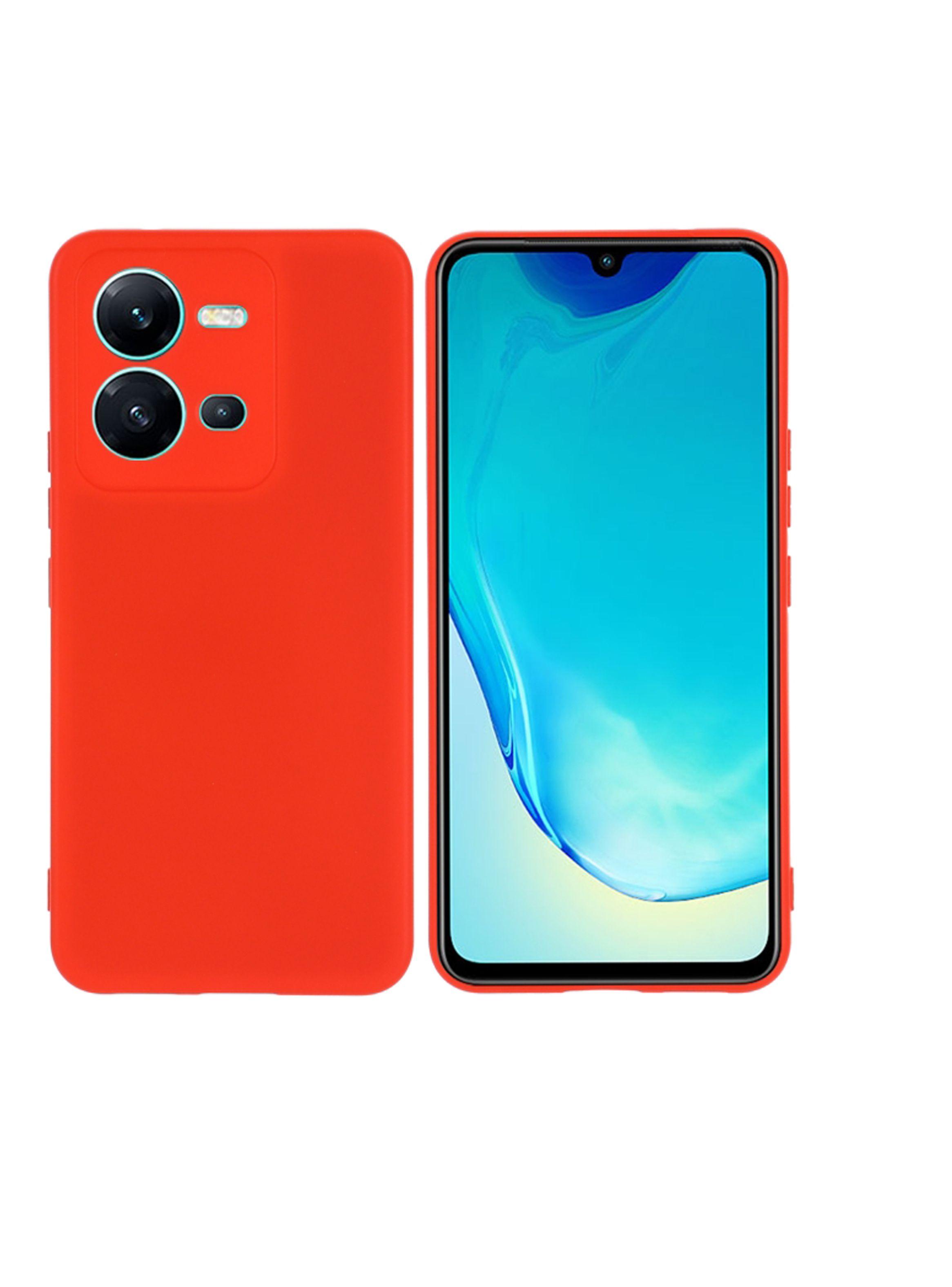 Carcasa Para Vivo V25 Goma Rojo-0