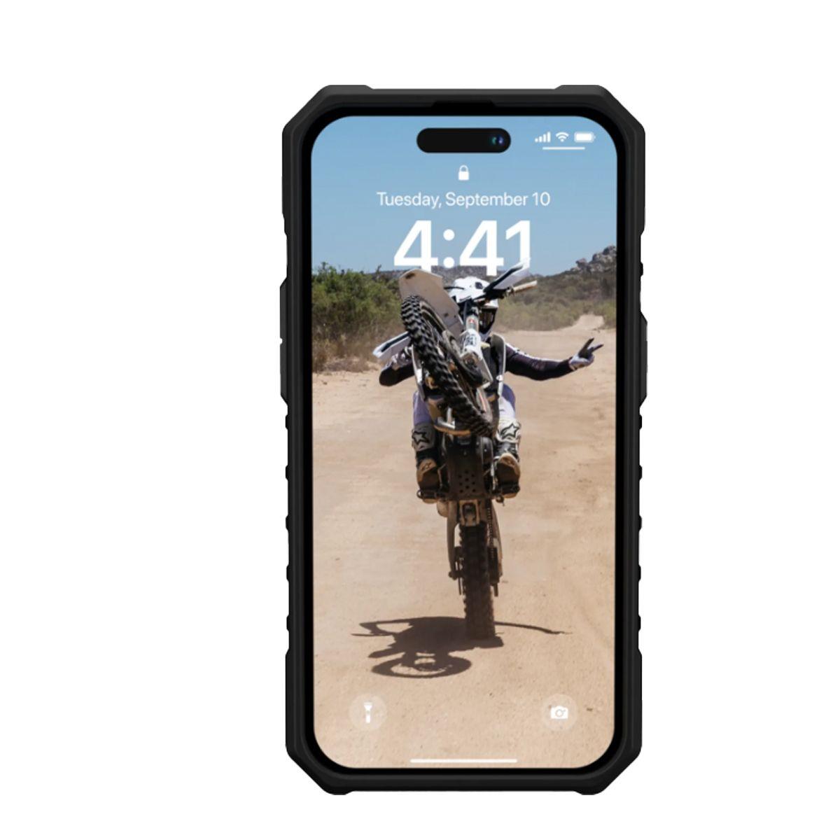 Carcasa UAG Antigolpes Para iPhone 15 Pro Max Milit Naranja-2