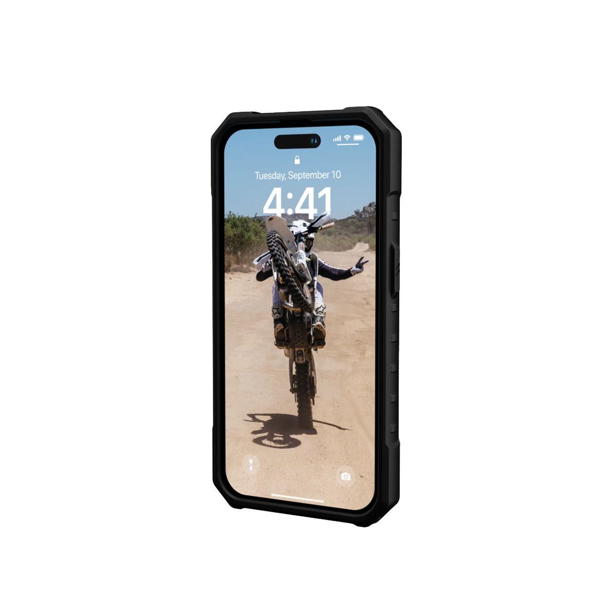 Carcasa UAG Antigolpes Para iPhone 15 Pro Max Milit Naranja-3