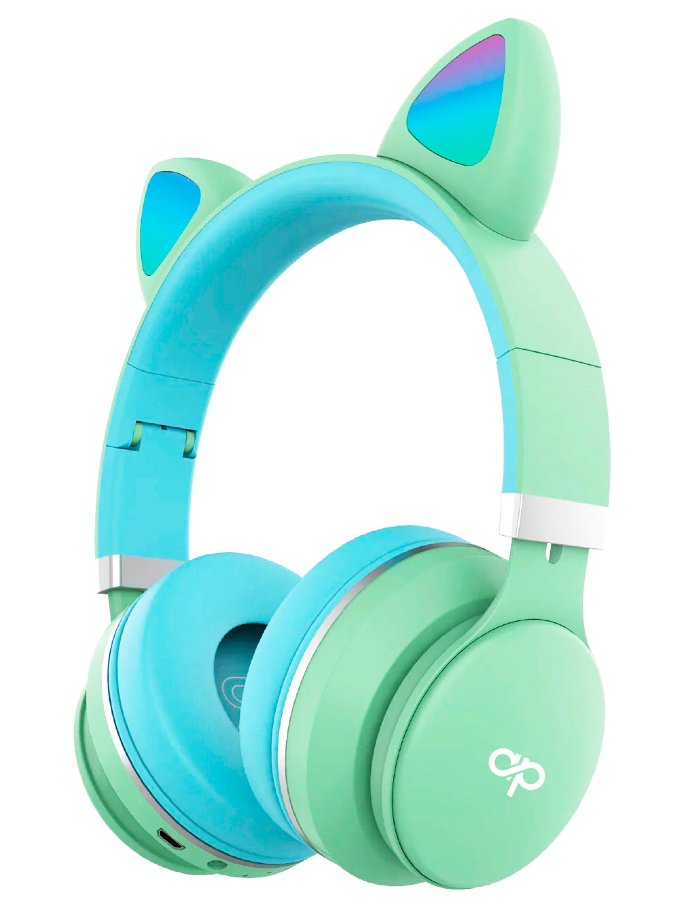 Audifonos Inalámbrico Bluetooth Oreja De Gato Colores-0