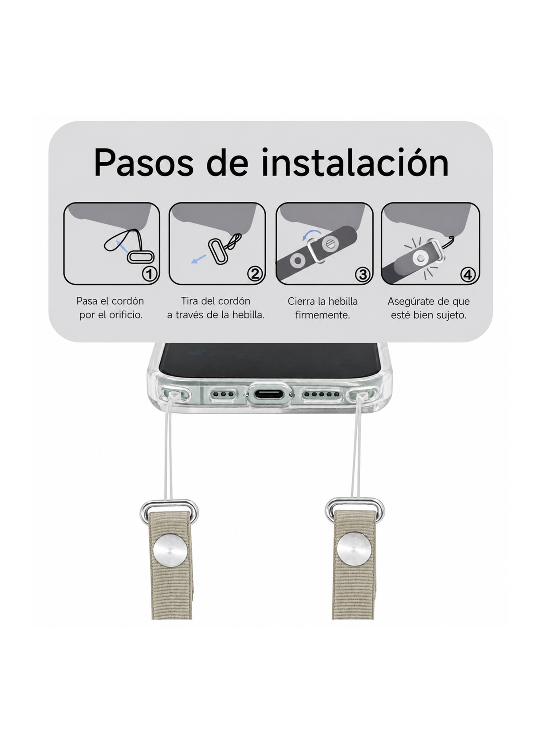 Strap crossbody para Carcasa Celular Azul Oscuro-2