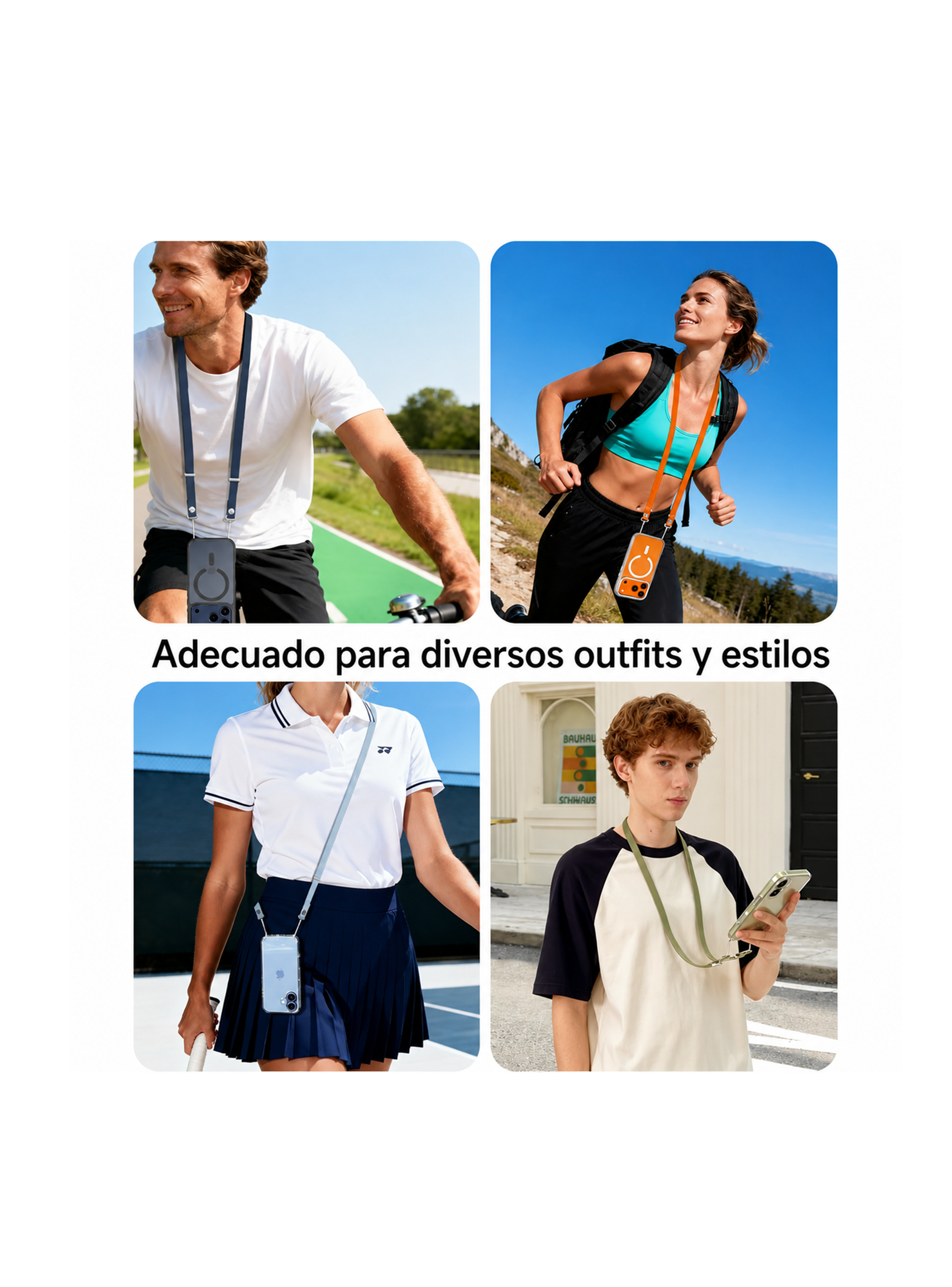Strap crossbody para Carcasa Celular Azul Oscuro-4