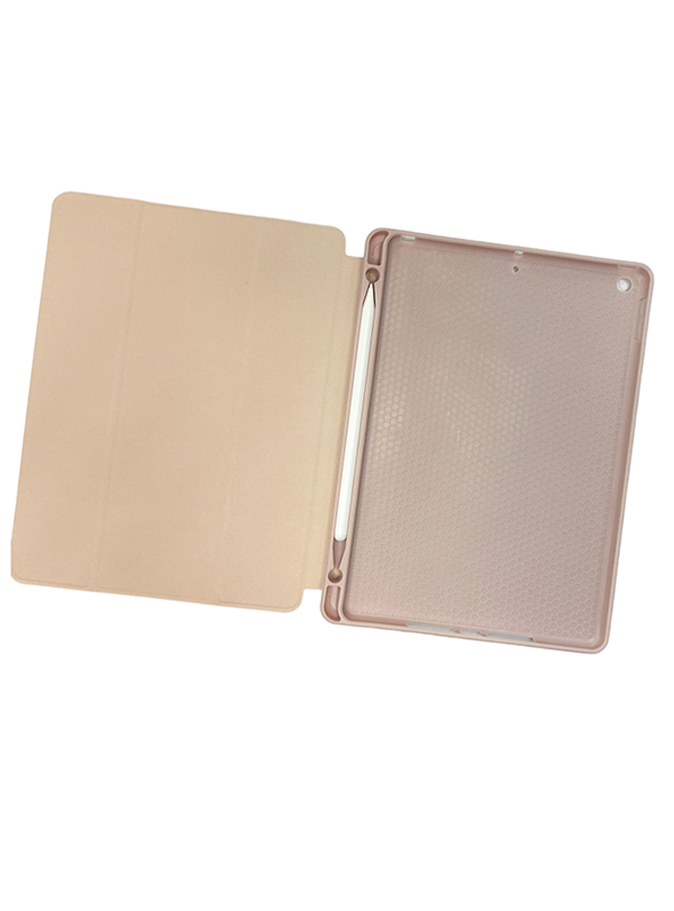 Funda Para iPad 10.2 7 8va 9na Generación Con Ranura Rosa-3