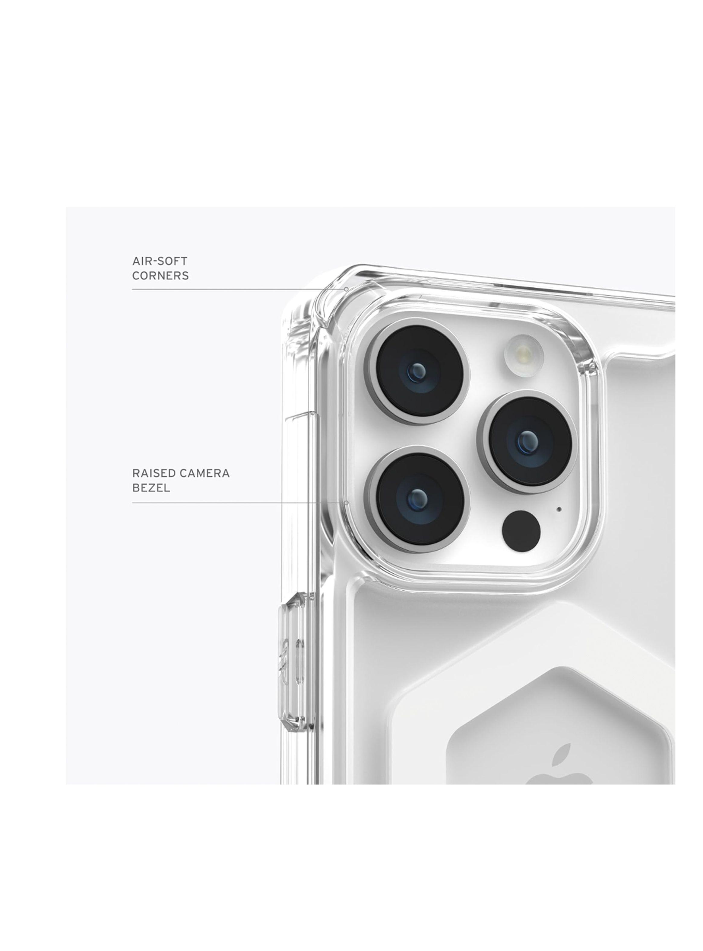 Carcasa Para iPhone 15 Pro Max Transparente AUG Blanco-2