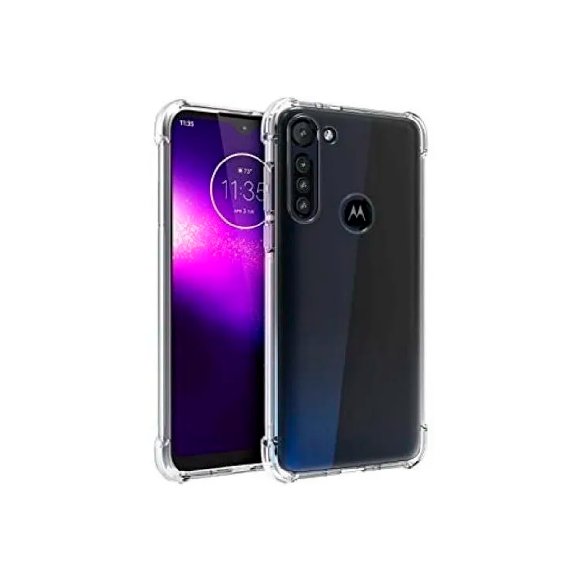 Carcasa Para Motorola G8 Power Transparente Reforzada-0