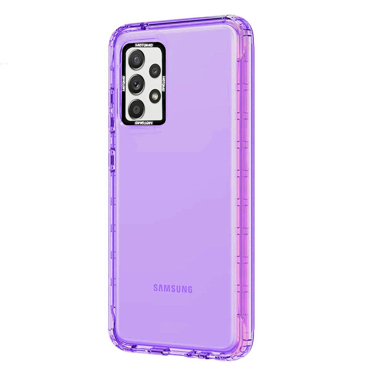 Carcasa Para Samsung A23 Reforzado Fluor Lila-0