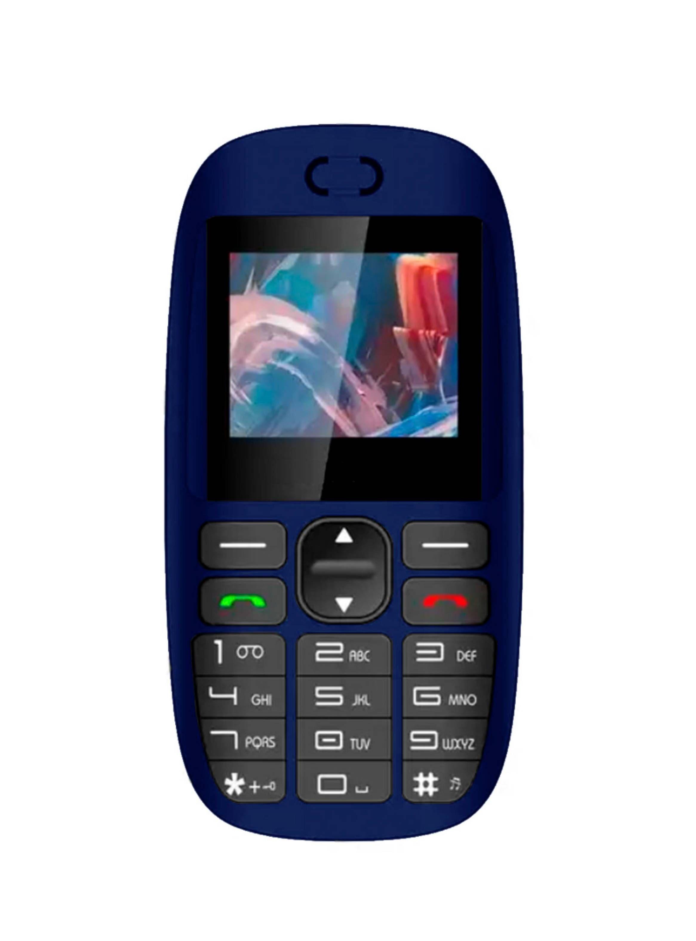 Telefono Celular Adulto Mayor 4G 1.77" Color Tecnolab Azul-0