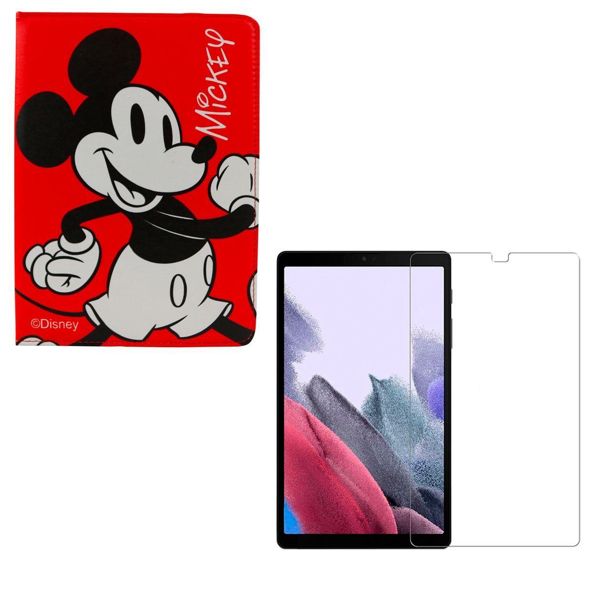 Funda + Lamina Para Tablet Samsung Tab A7 T500 Disney Mickey-0